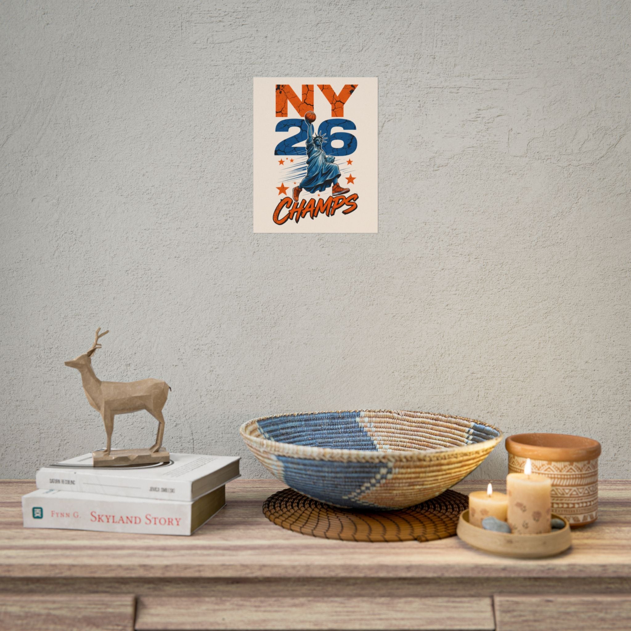 Knicks Lady Liberty 2026 Champions Poster