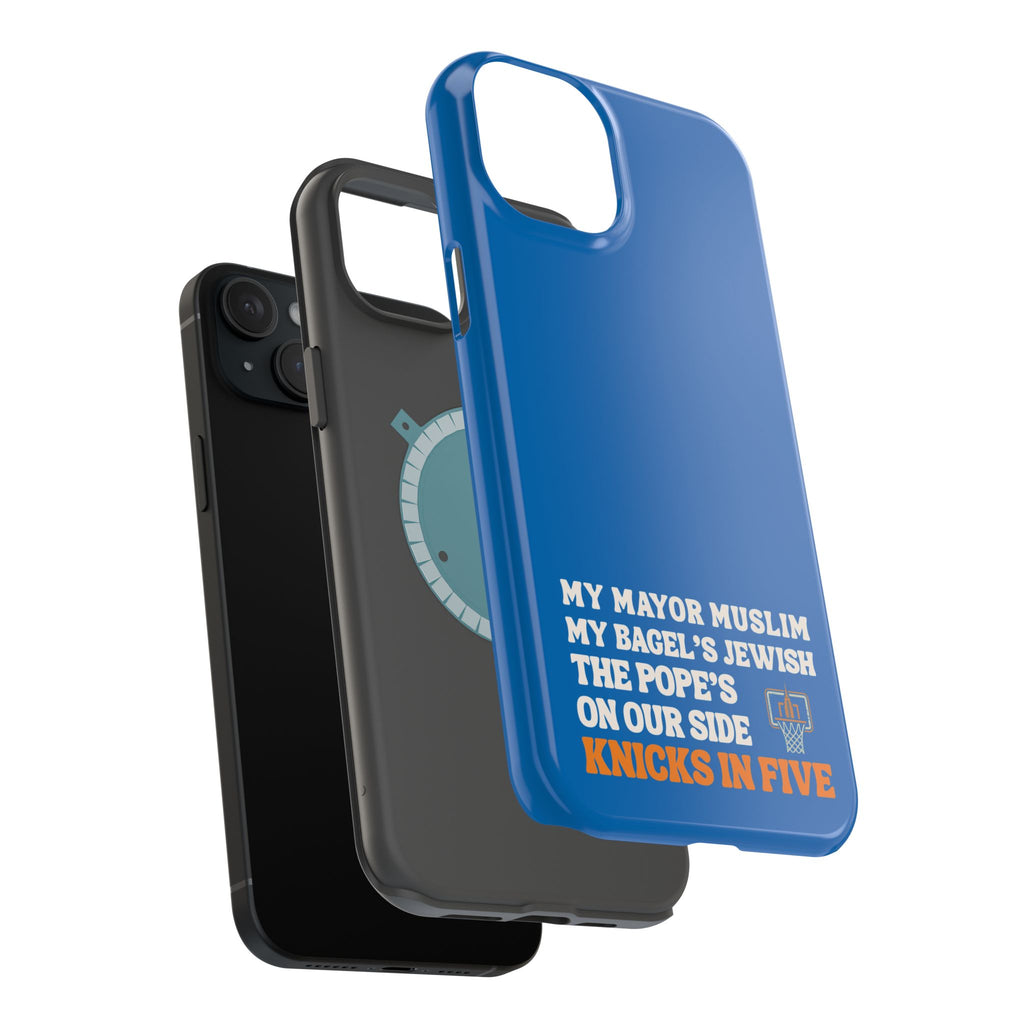 My Mayor Muslim MagSafe iPhone Case | My Bagel's Jewish The Pope's On Our Side Knicks In Five 2026 Phone Case