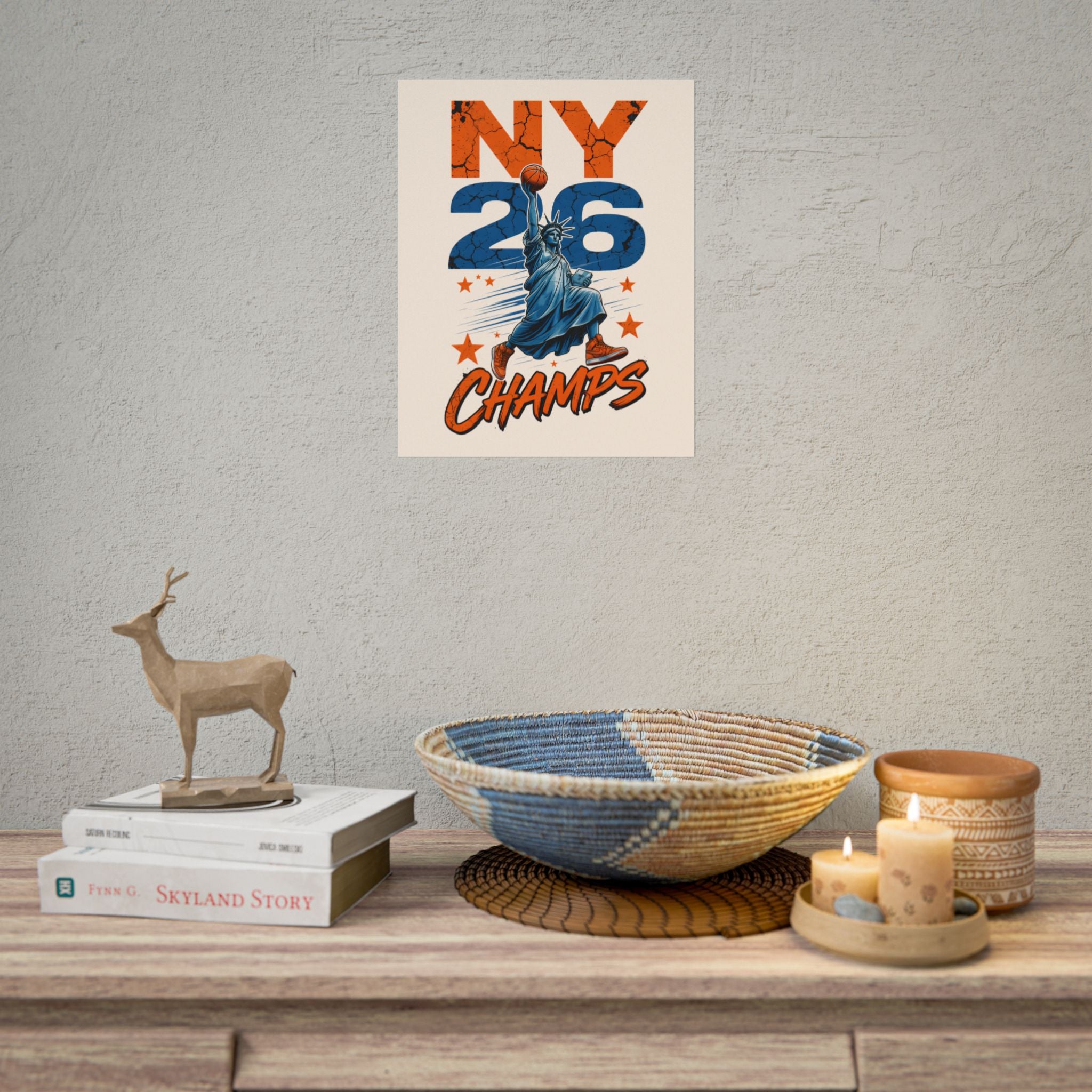 Knicks Lady Liberty 2026 Champions Poster