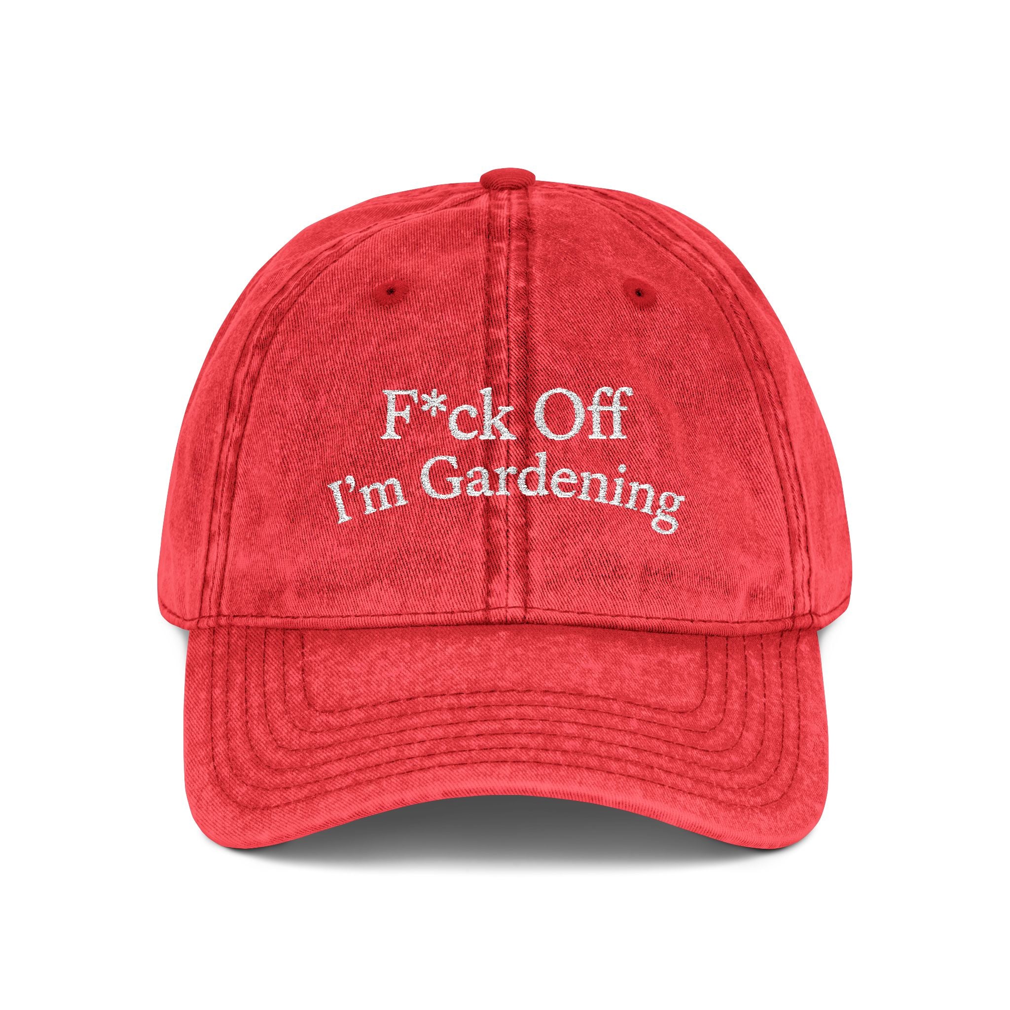F*ck Off I'm Gardening Vintage Cap | Jude Bellingham Inspired | Funny Gift for Her | Viral England Football Cap