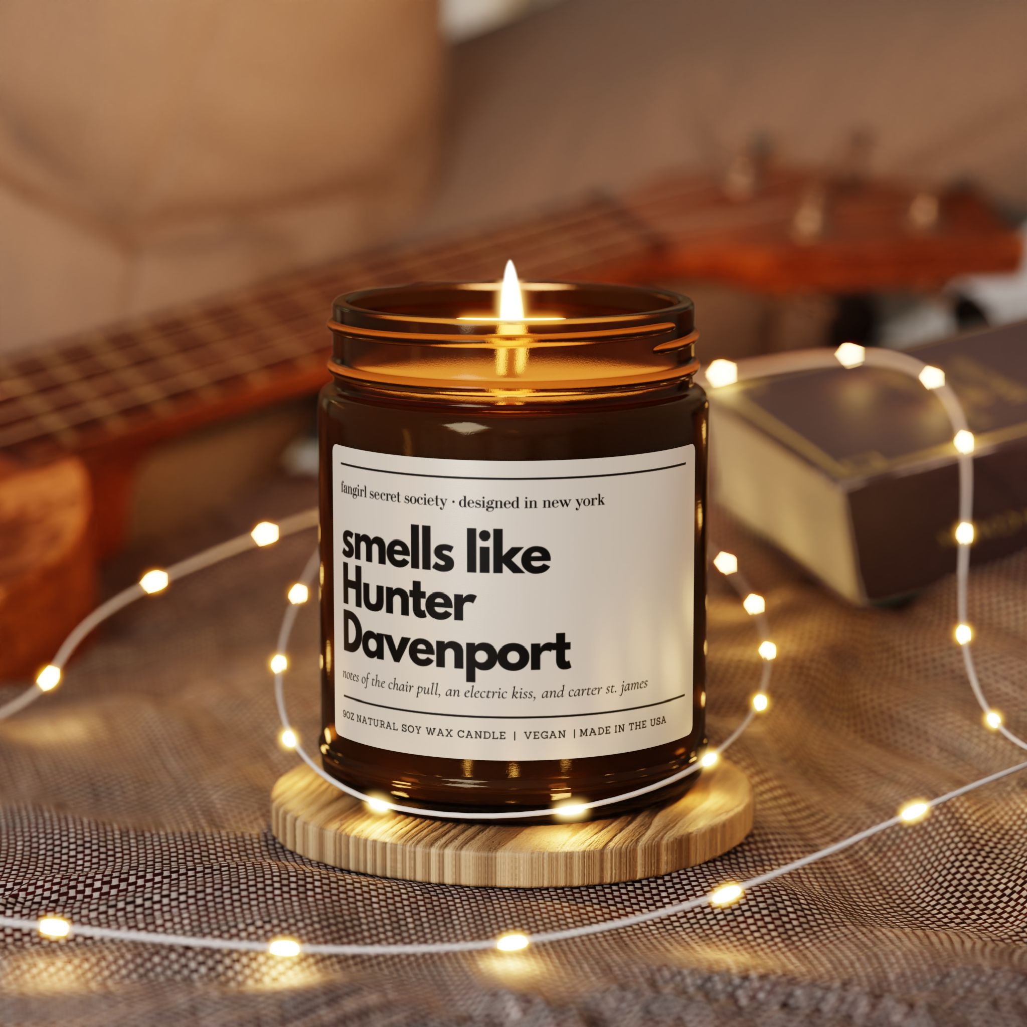 Smells Like Hunter Davenport Soy Candle | Off Campus Inspired