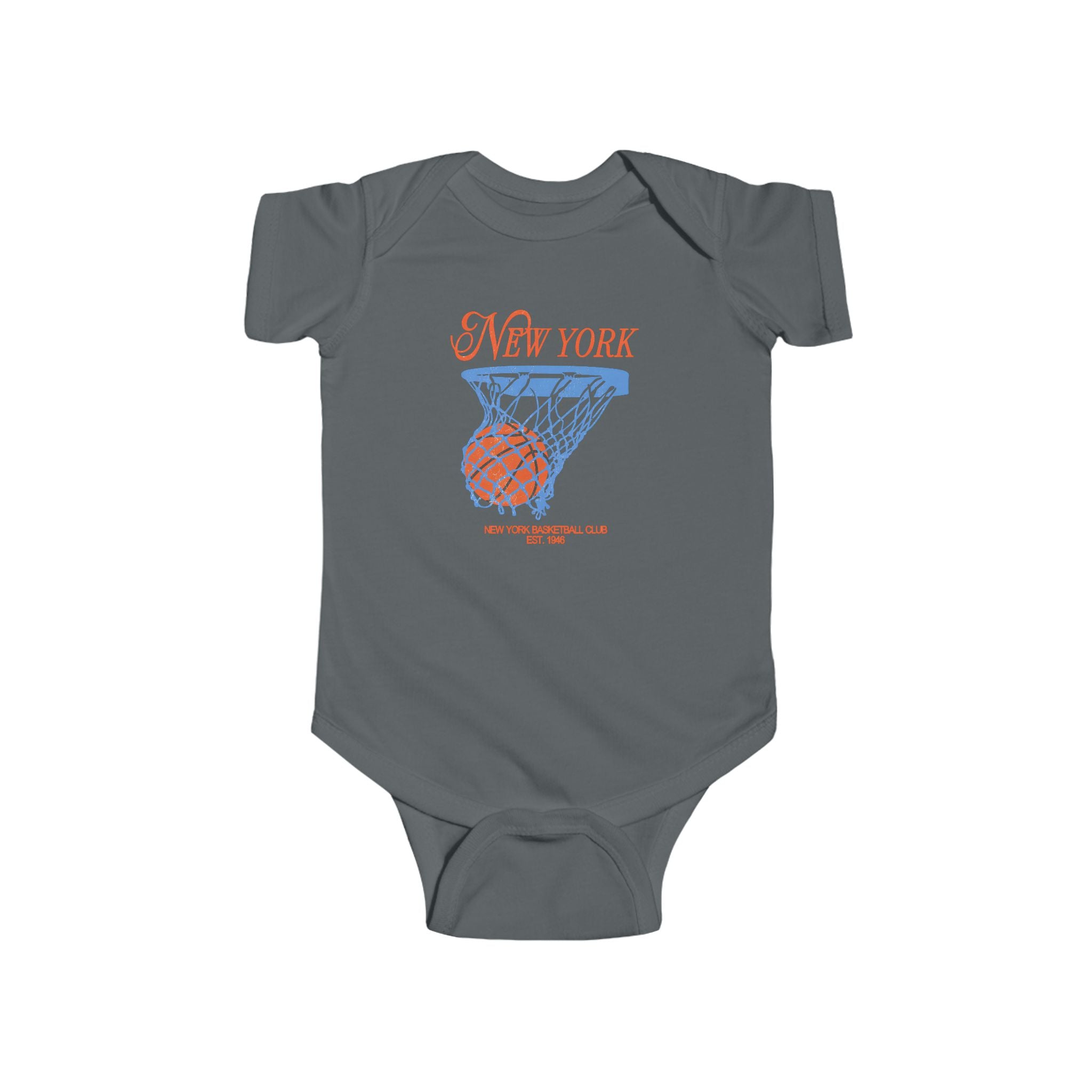 Retro New York Basketball Knicks Baby Bodysuit