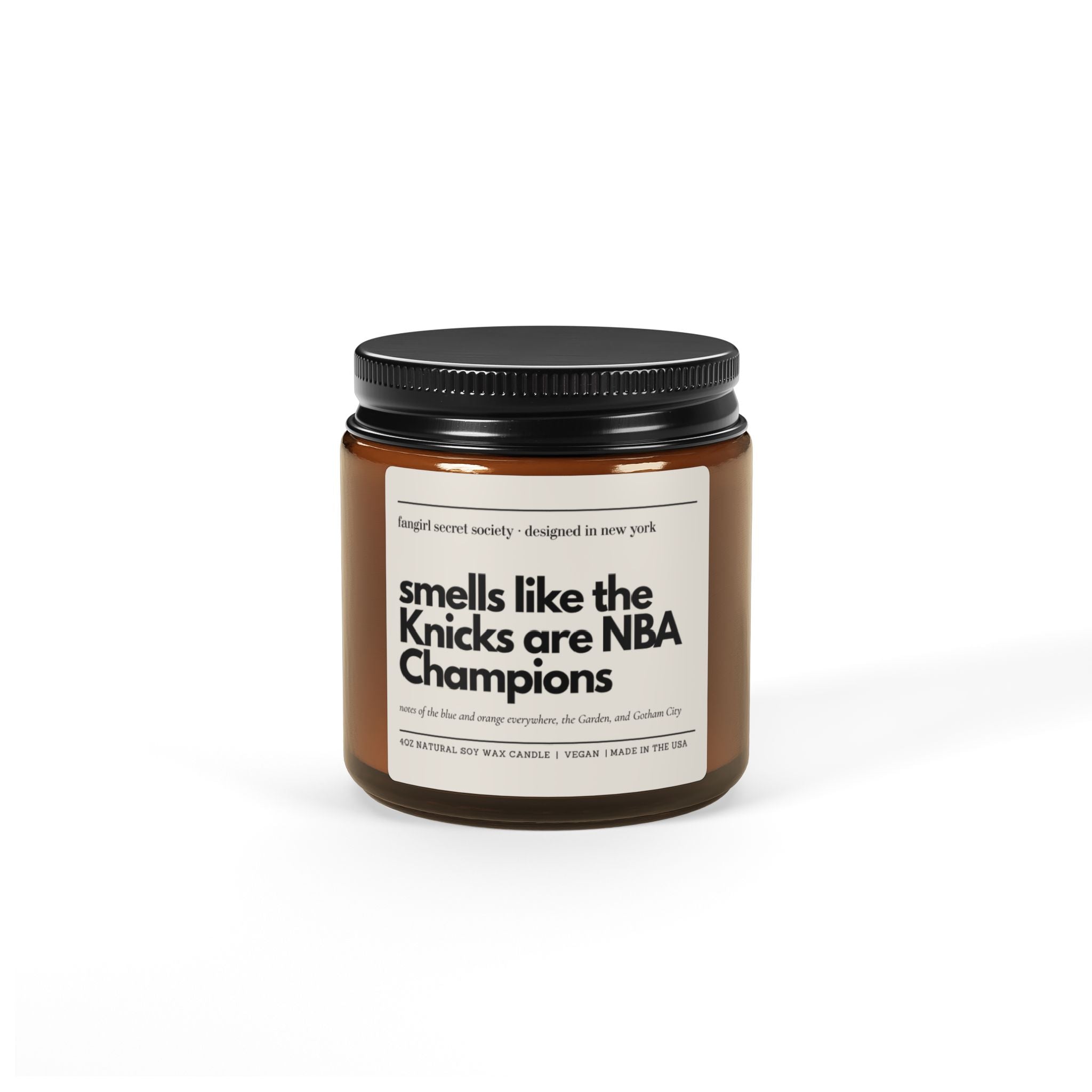 Knicks NBA Champions Candle | NY Basketball Soy Candle | 53 Year Gift