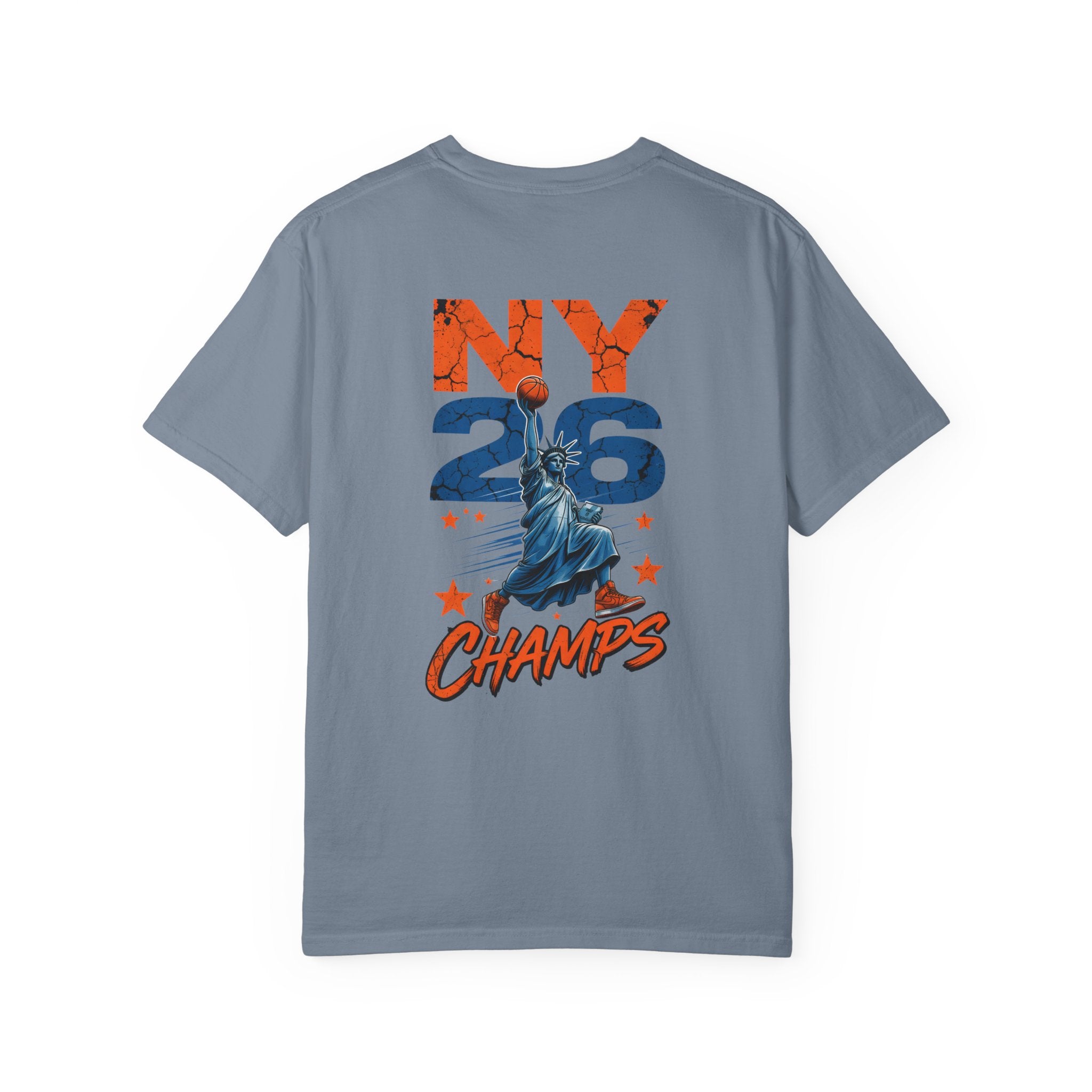Knicks David Beats Goliath T-Shirt | 2026 NBA Champs Lady Liberty Shirt