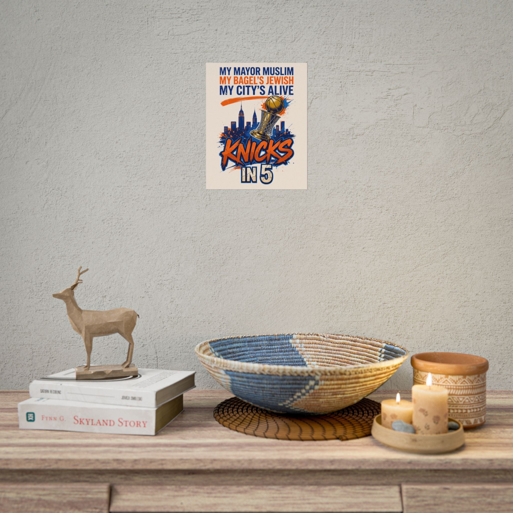 Knicks In 5 Champions Poster | My Mayor Muslim My Bagel's Jewish