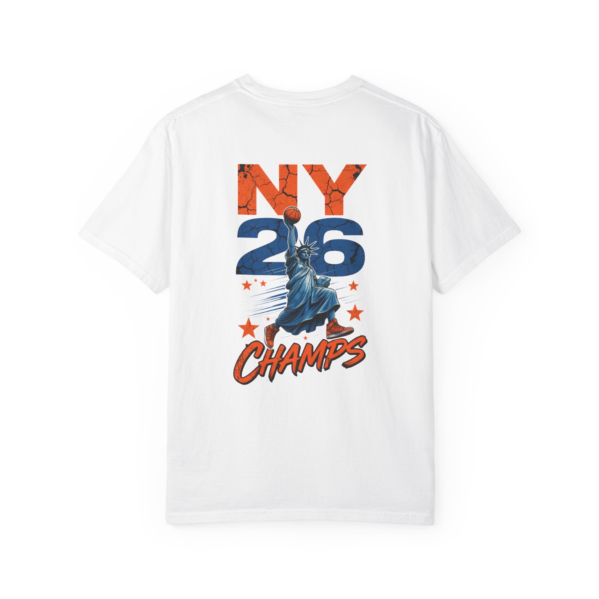 Knicks David Beats Goliath T-Shirt | 2026 NBA Champs Lady Liberty Shirt