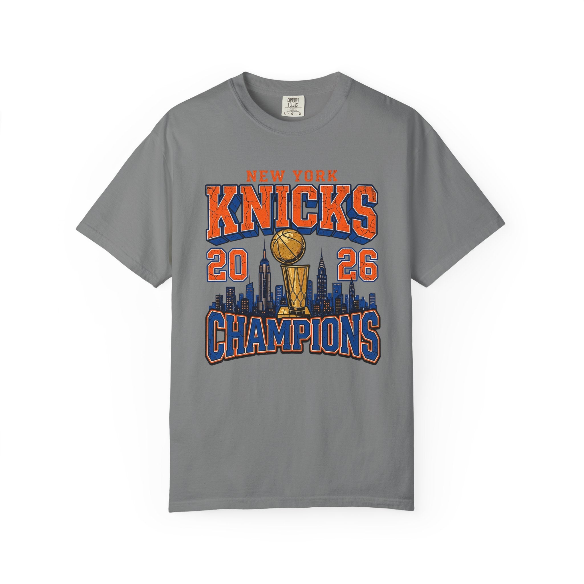 Knicks 2026 Champions NY Skyline Tee