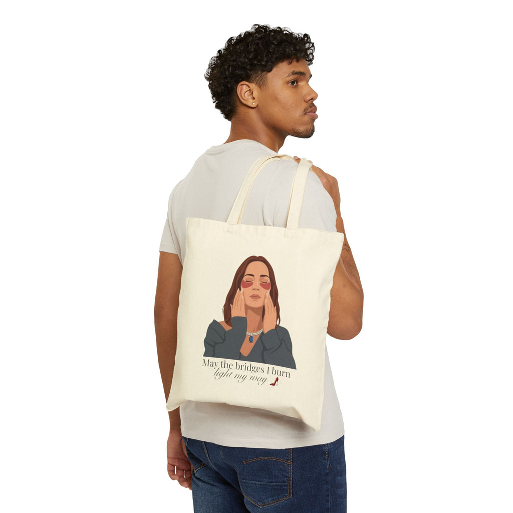 "May the Bridges I Burn Light My Way" Canvas Tote Bag | Devil Wears Prada Inspired
