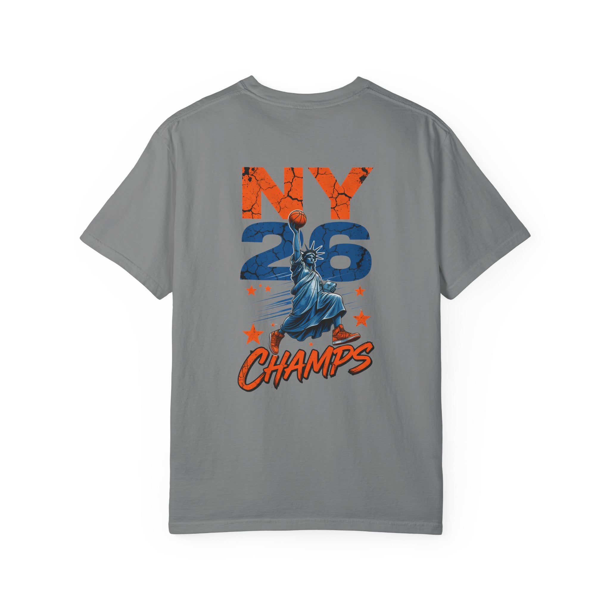 Knicks David Beats Goliath T-Shirt | 2026 NBA Champs Lady Liberty Shirt