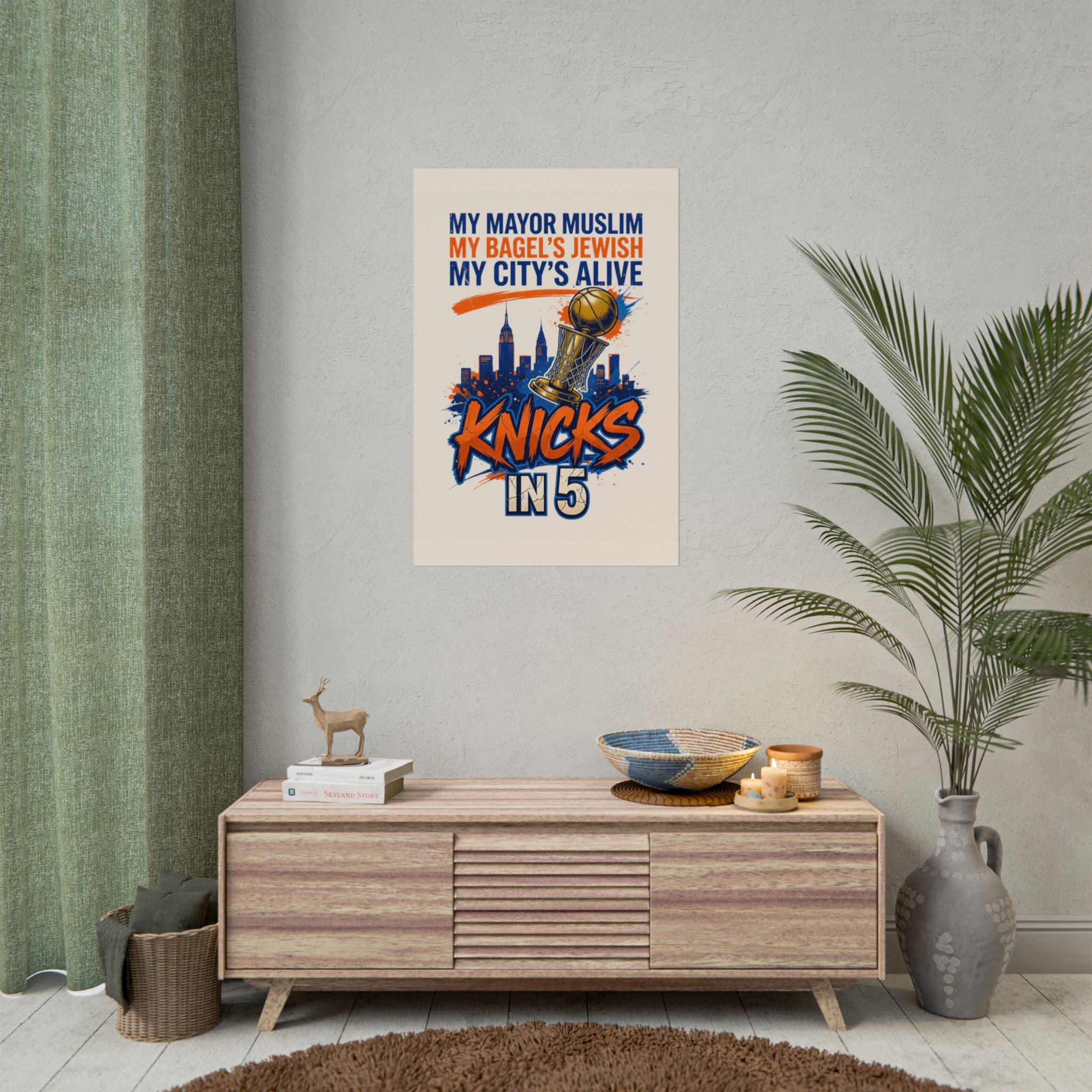 Knicks In 5 Champions Poster | My Mayor Muslim My Bagel's Jewish