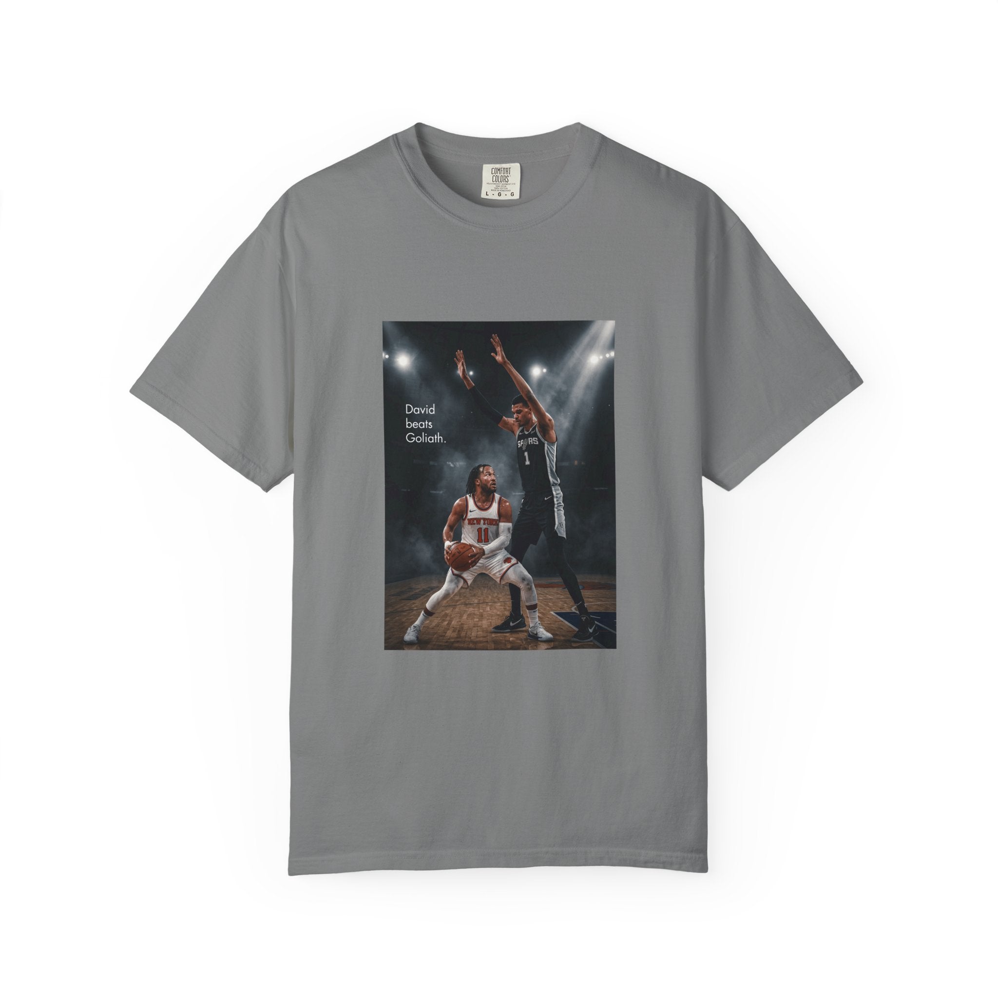 Knicks David Beats Goliath T-Shirt | 2026 NBA Champs Lady Liberty Shirt
