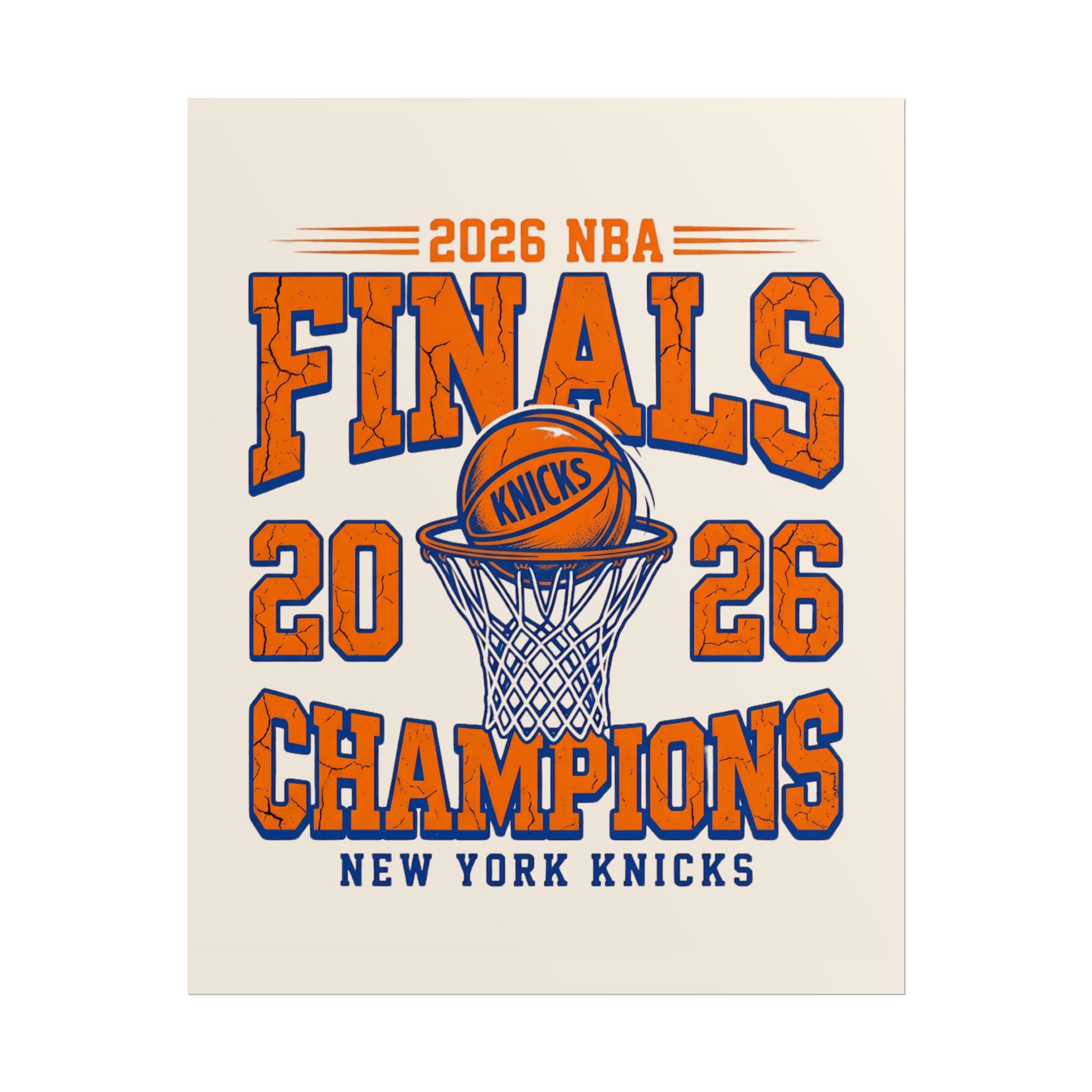 Knicks 2026 Finals Champions Wall Art