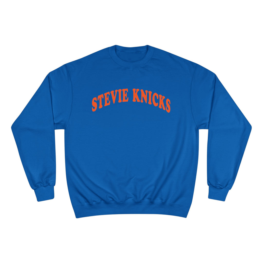 Stevie Knicks Champion Crewneck Sweatshirt | Viral NBA Knicks Swiftie Squad Sweatshirt