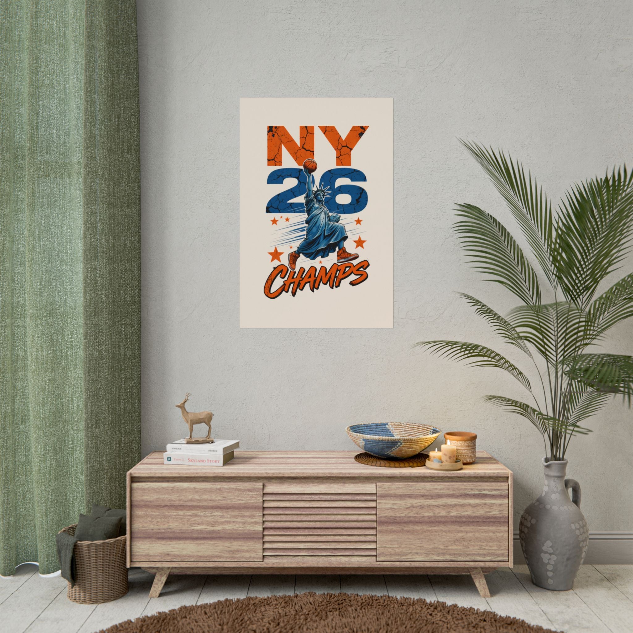 Knicks Lady Liberty 2026 Champions Poster