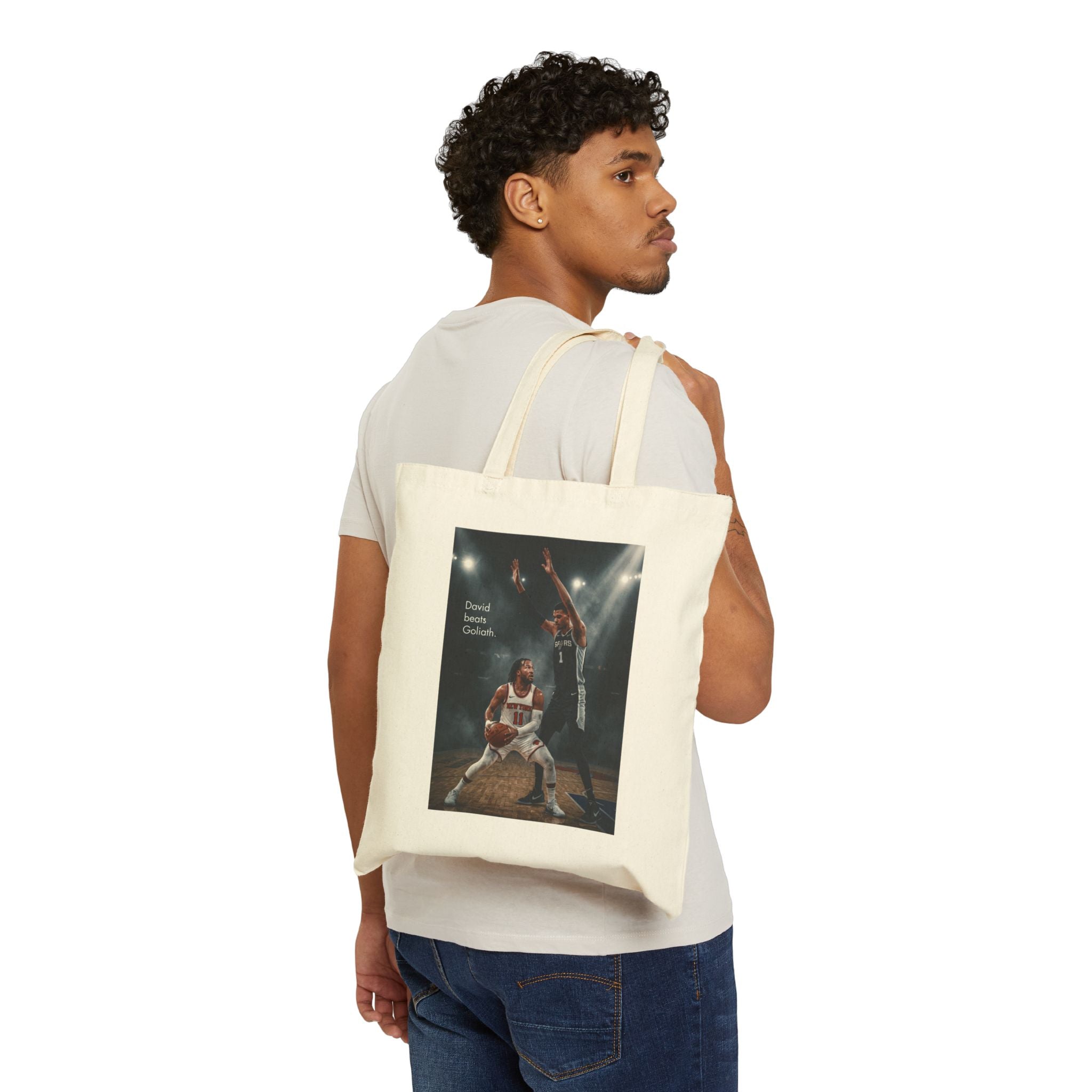 Knicks David Beats Goliath Tote Bag | 2026 NBA Champs