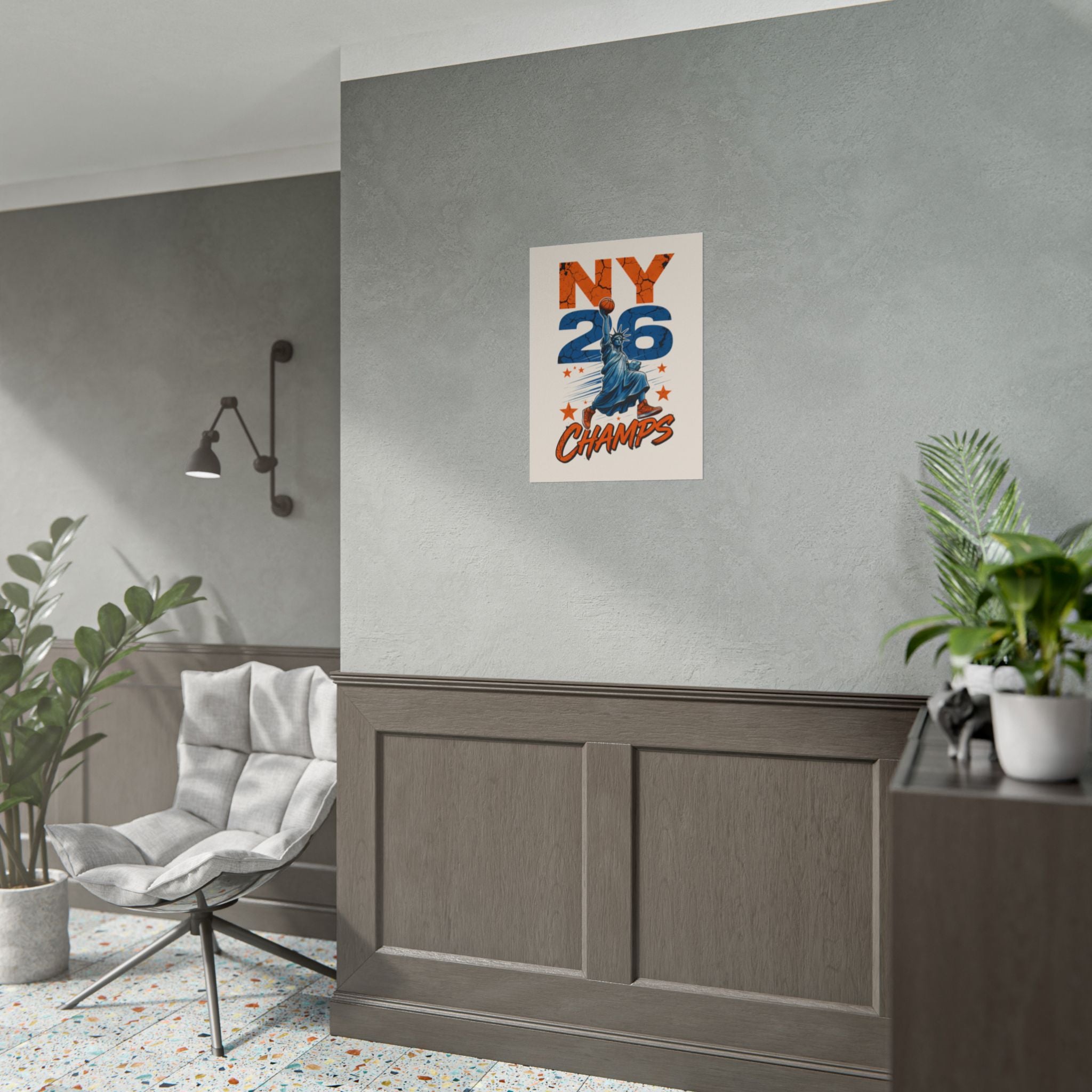 Knicks Lady Liberty 2026 Champions Poster