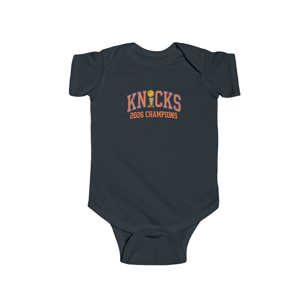 Knicks 2026 Champions Crest Baby Bodysuit
