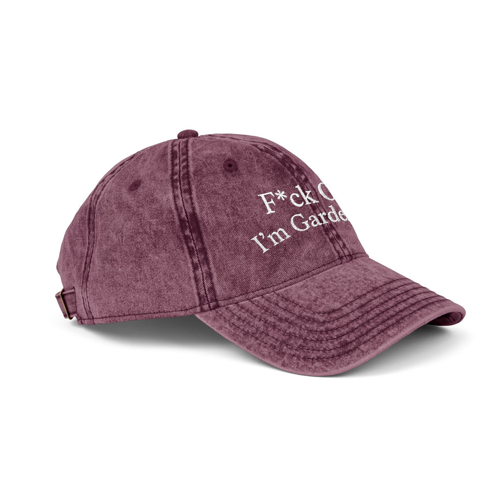 F*ck Off I'm Gardening Vintage Cap | Jude Bellingham Inspired | Funny Gift for Her | Viral England Football Cap