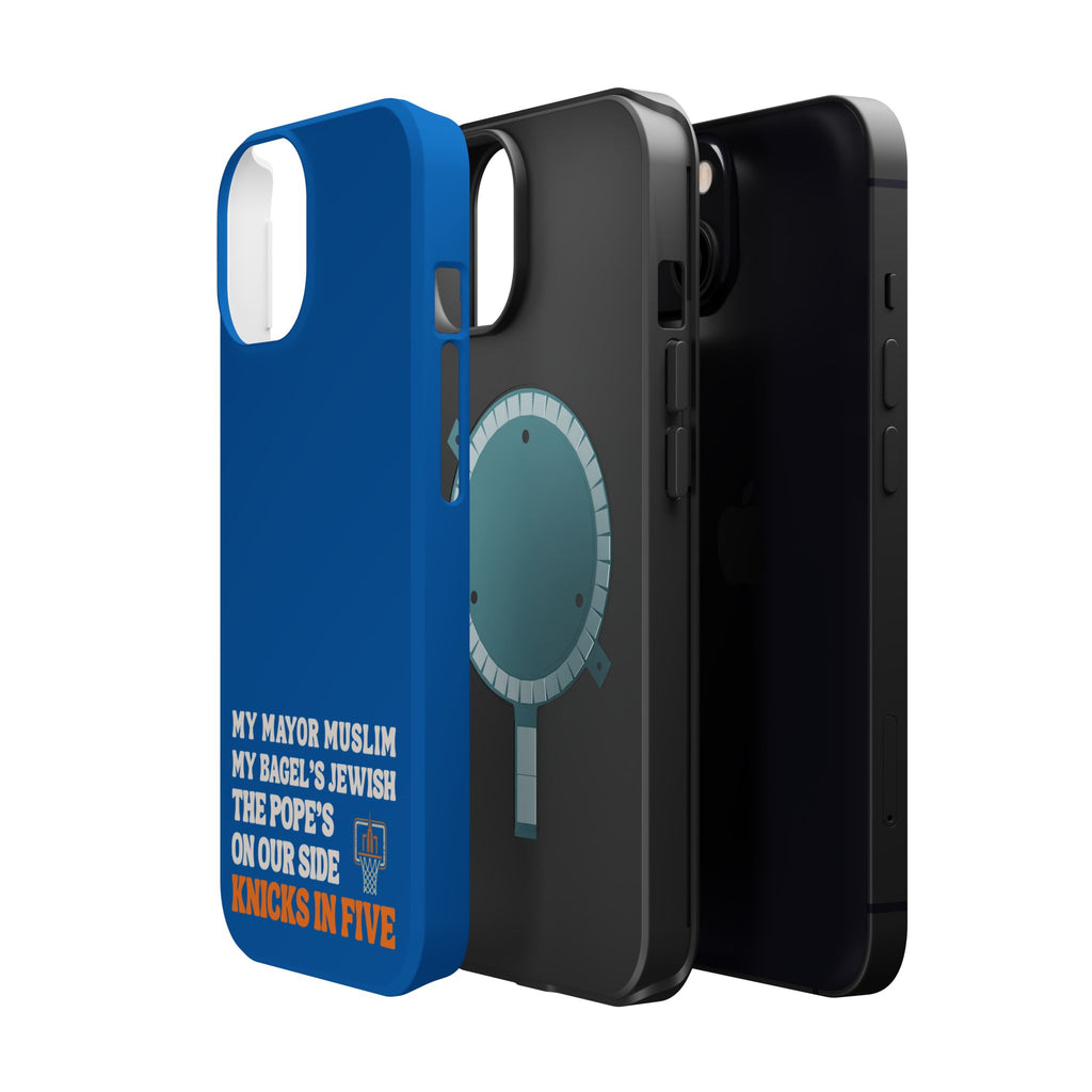 My Mayor Muslim MagSafe iPhone Case | My Bagel's Jewish The Pope's On Our Side Knicks In Five 2026 Phone Case