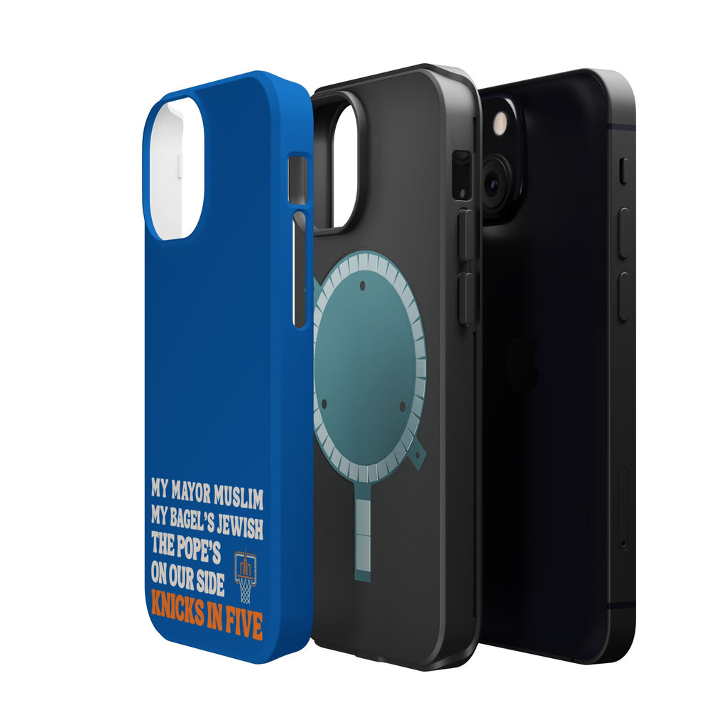 My Mayor Muslim MagSafe iPhone Case | My Bagel's Jewish The Pope's On Our Side Knicks In Five 2026 Phone Case