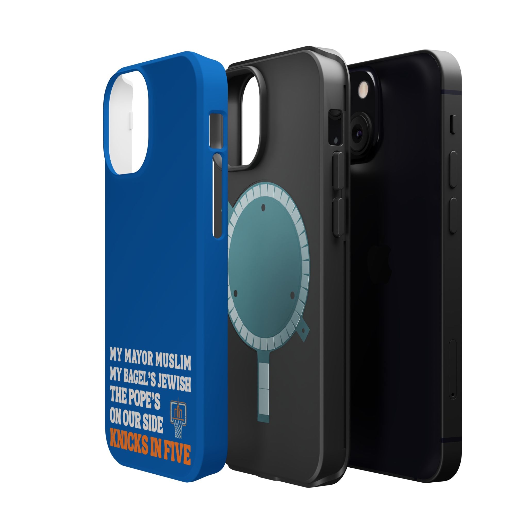 My Mayor Muslim MagSafe iPhone Case | My Bagel's Jewish The Pope's On Our Side Knicks In Five 2026 Phone Case