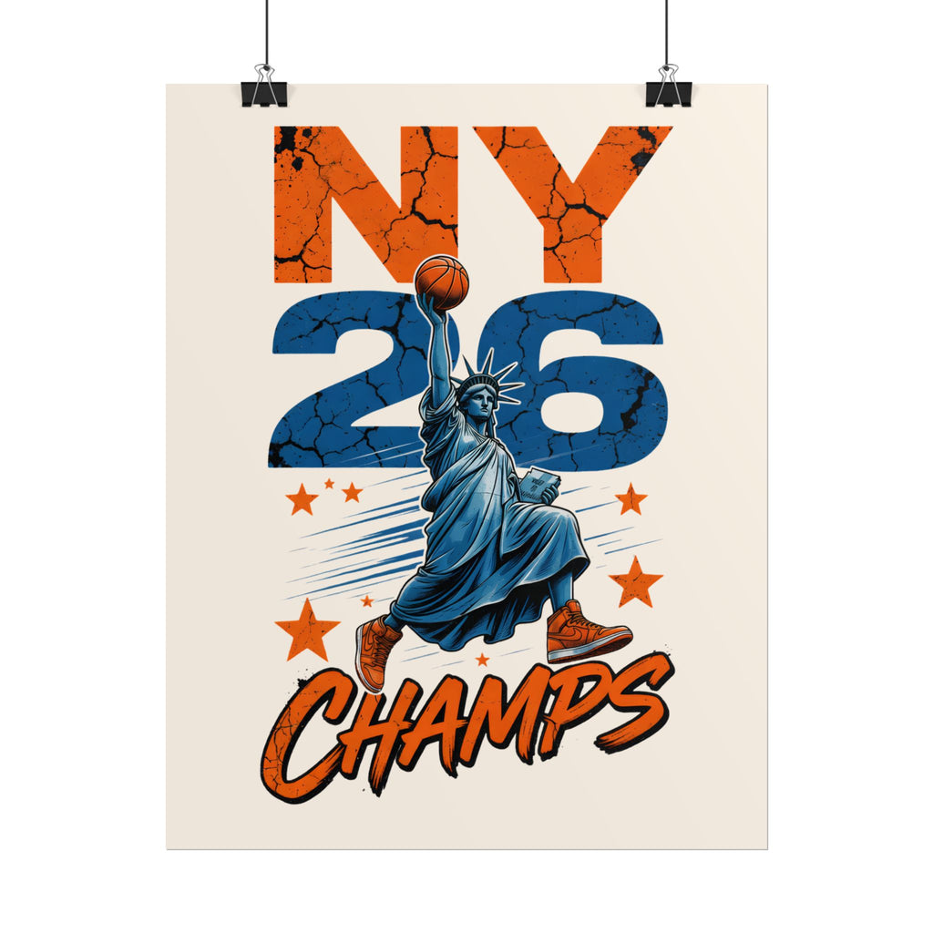 Knicks Lady Liberty 2026 Champions Poster