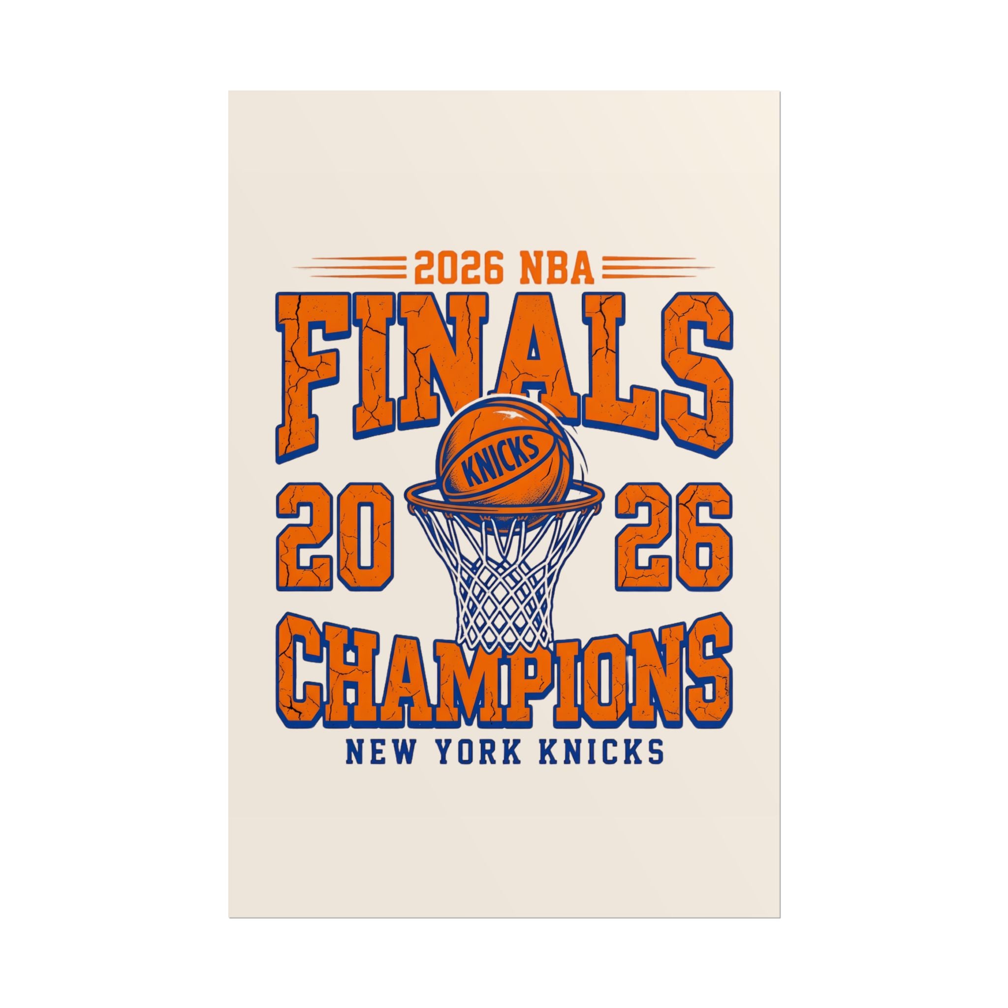 Knicks 2026 Finals Champions Wall Art