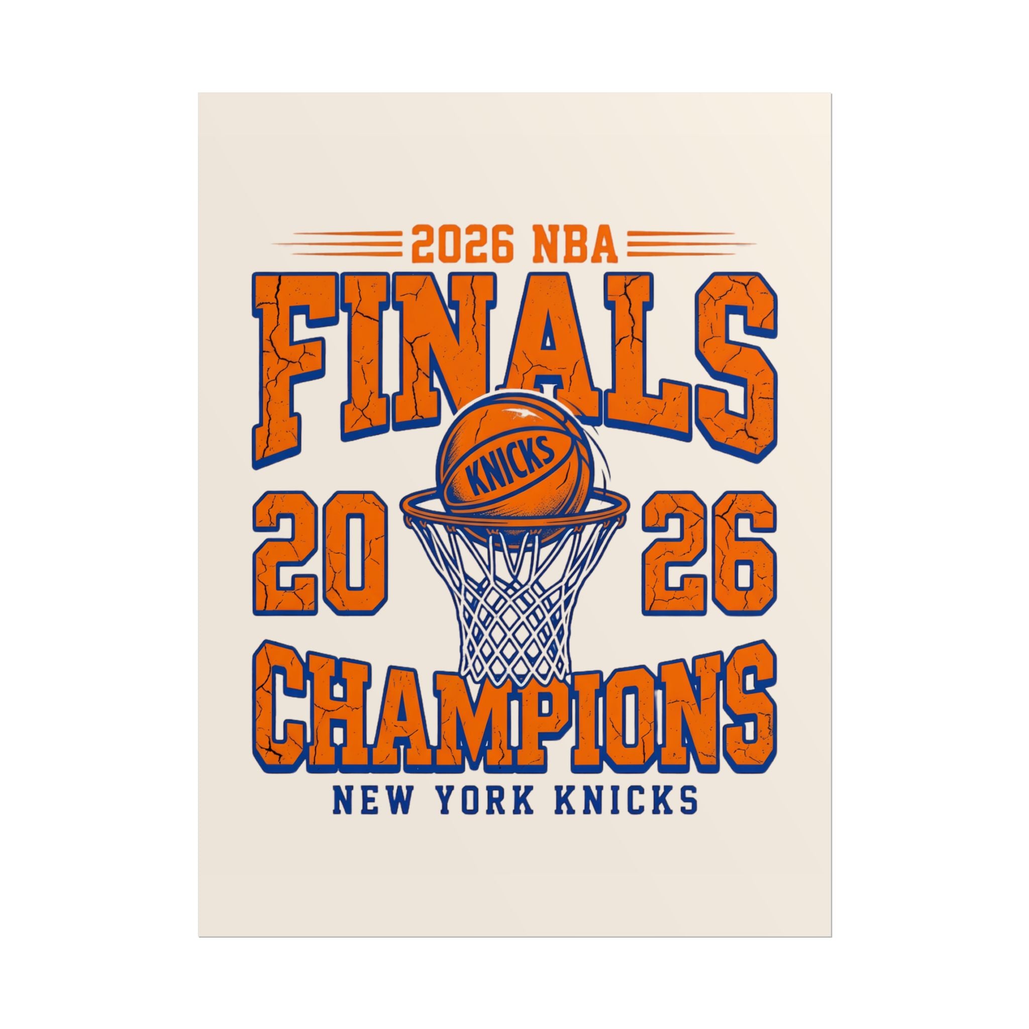 Knicks 2026 Finals Champions Wall Art