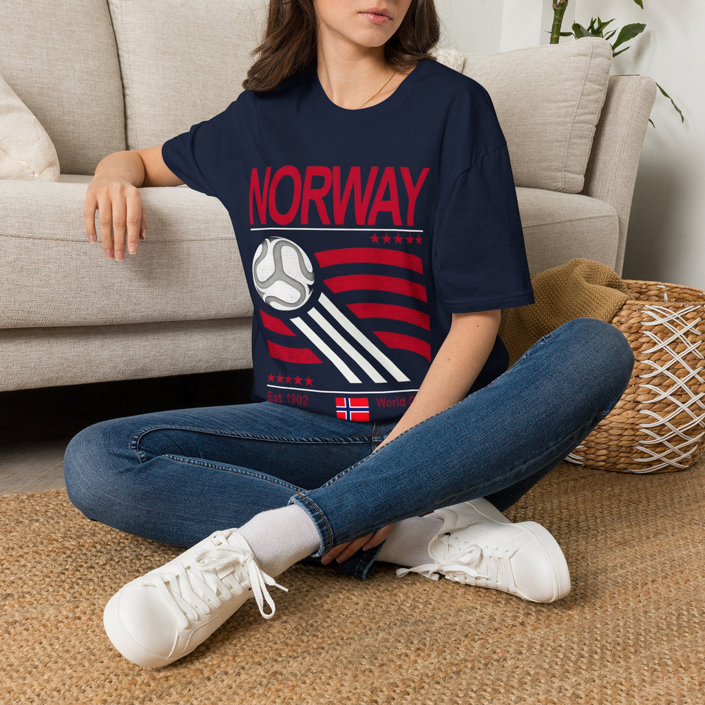 Norway Retro Football and World Cup Shirt - Gildan Softstyle