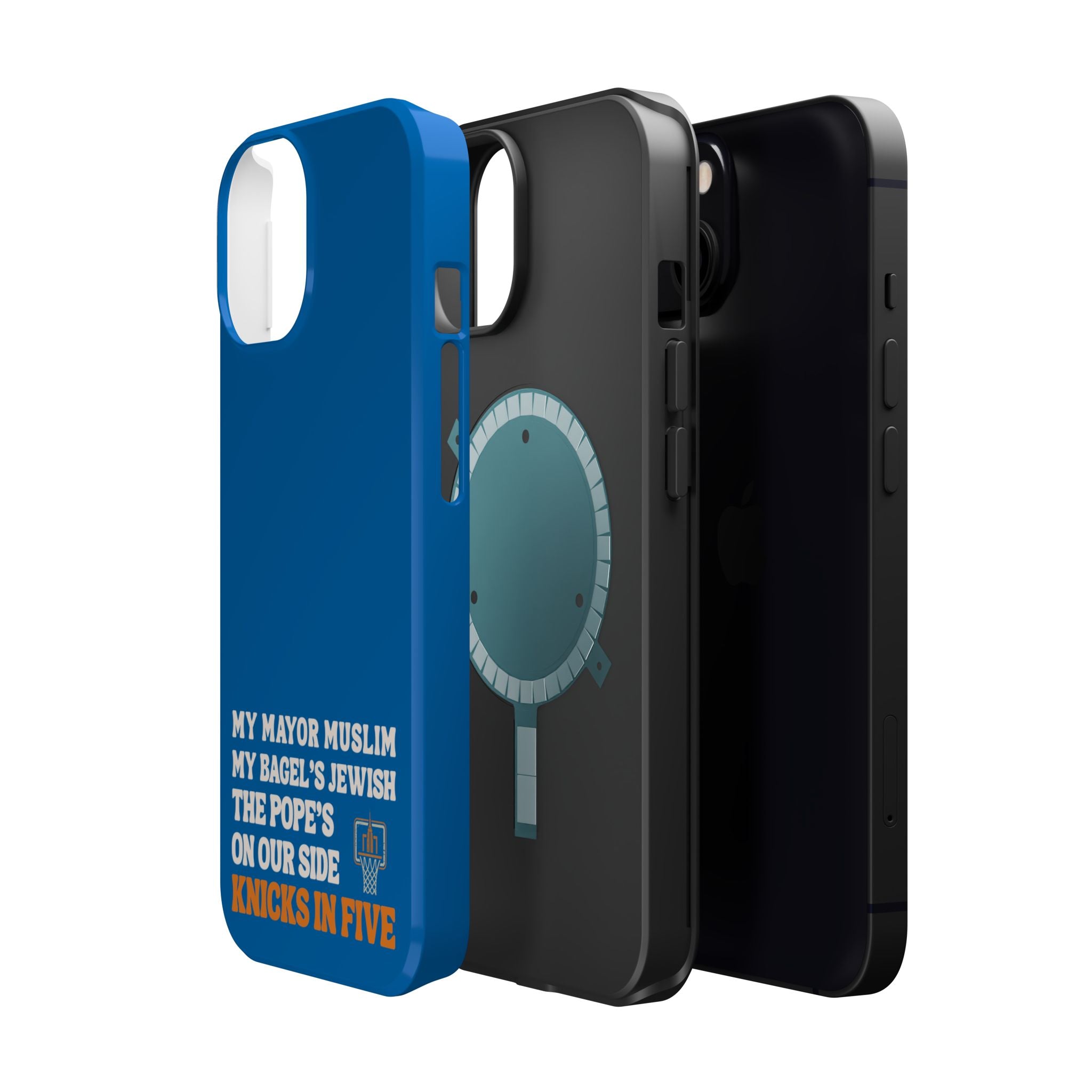 My Mayor Muslim MagSafe iPhone Case | My Bagel's Jewish The Pope's On Our Side Knicks In Five 2026 Phone Case