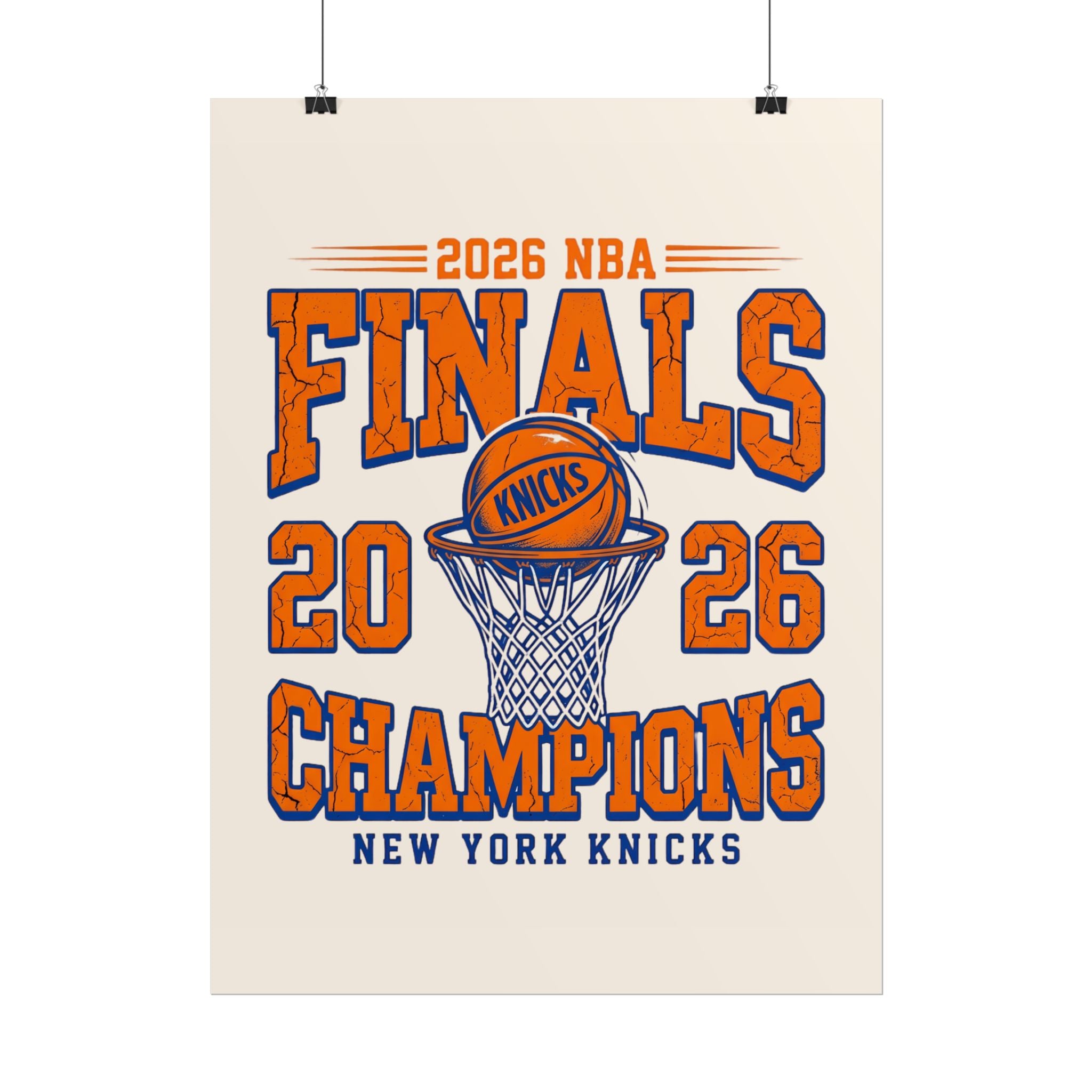 Knicks 2026 Finals Champions Wall Art