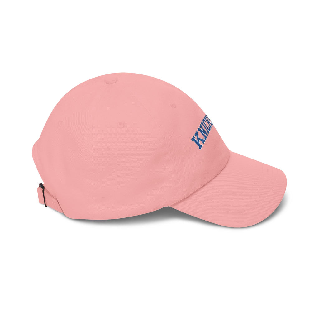 Knicks In 5 Dad Hat | Embroidered NY Basketball Cap | White Playoff Hat