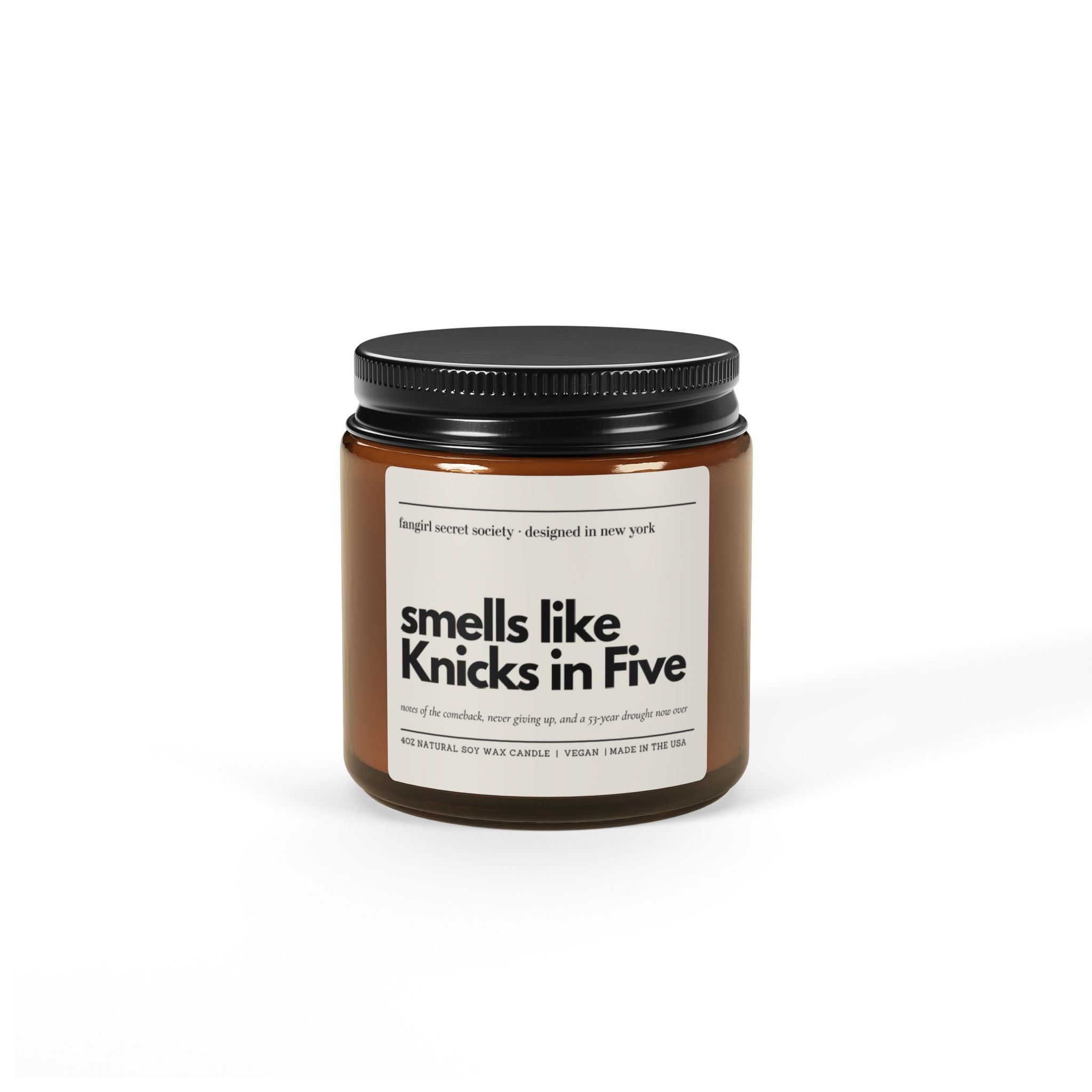 Knicks in Five Candle | NBA Champions Soy Candle | NY Basketball Gift
