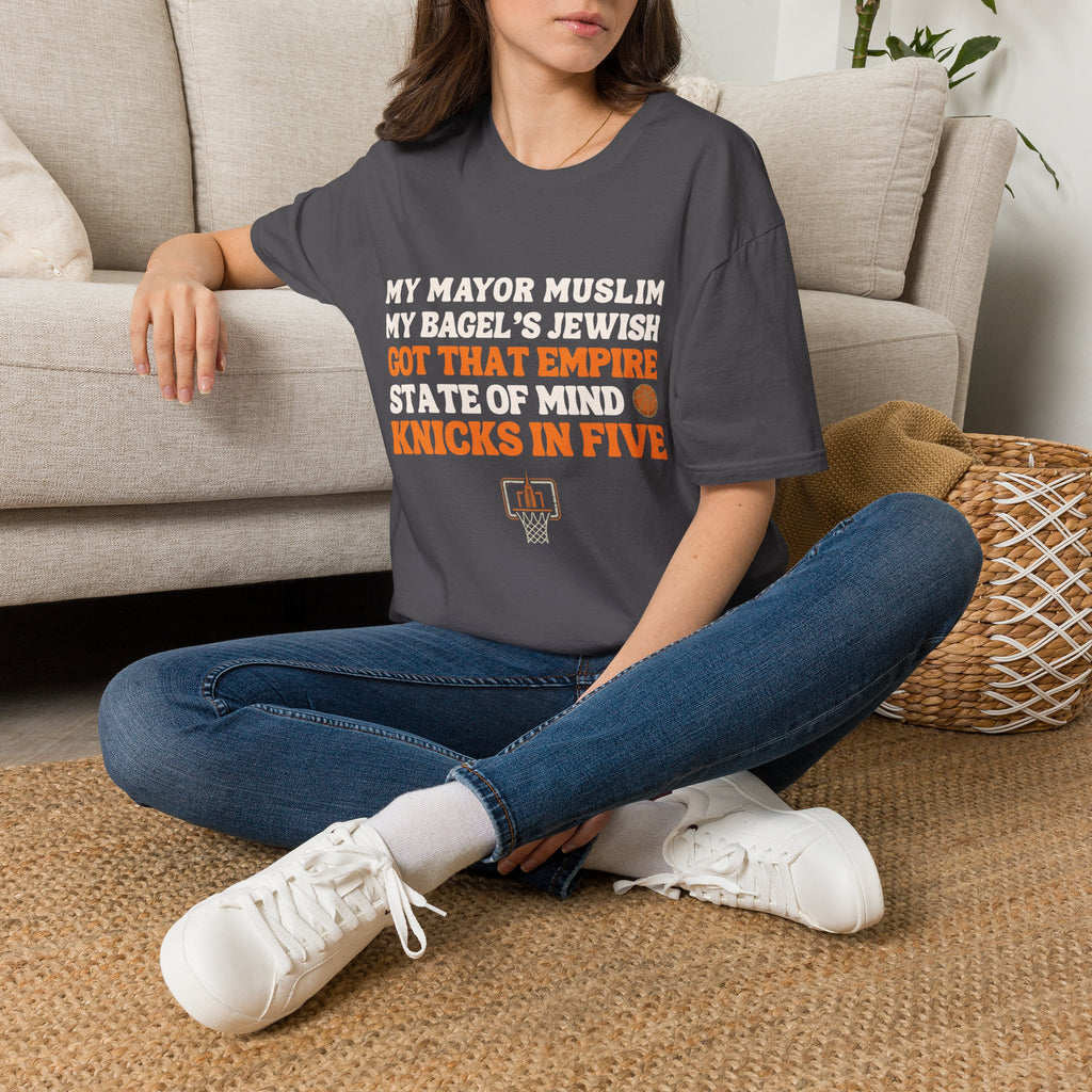 My Mayor Is Muslim My Bagels Jewish The Pope Is On Our Side Knicks In Five Shirt | Knicks NBA Champions 2026 New York City Parade