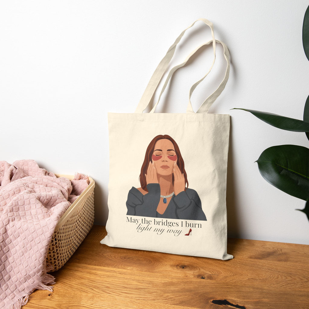 "May the Bridges I Burn Light My Way" Canvas Tote Bag | Devil Wears Prada Inspired