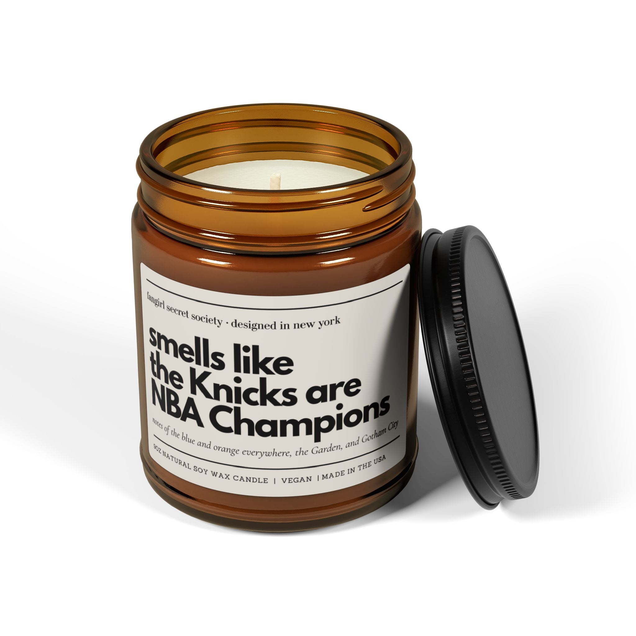 Knicks NBA Champions Candle | NY Basketball Soy Candle | 53 Year Gift