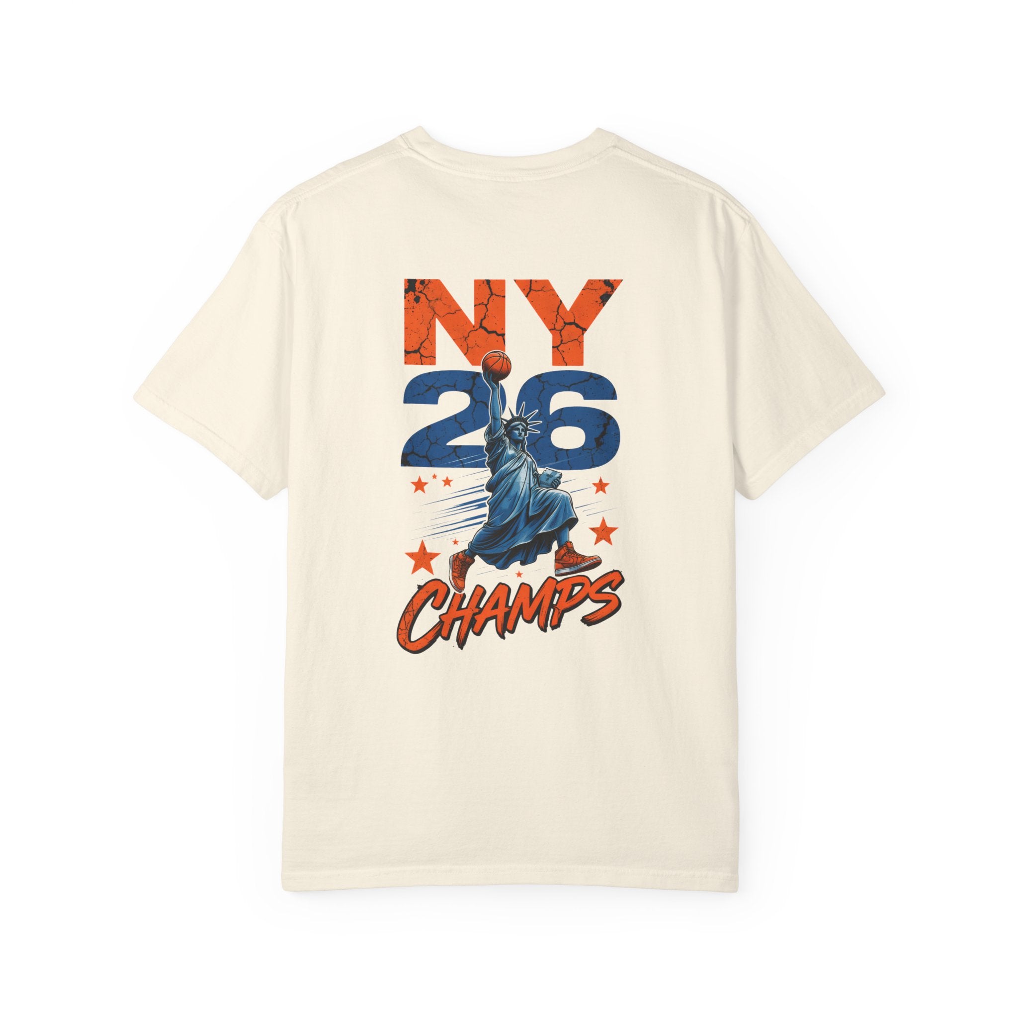 Knicks David Beats Goliath T-Shirt | 2026 NBA Champs Lady Liberty Shirt