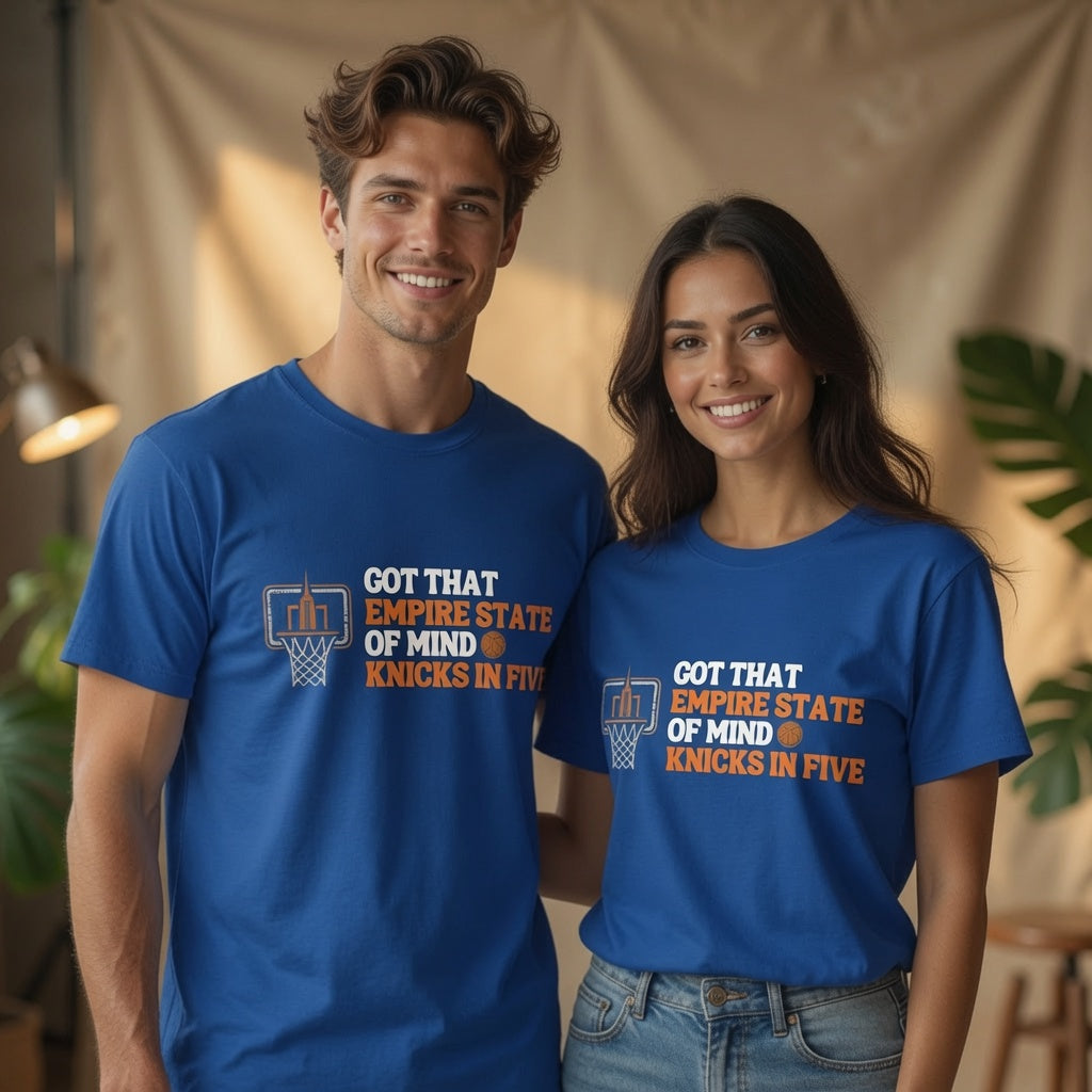Knicks In Five T-Shirt | NY Knicks Championship 2026 Got That Empire State of Mind Tee | Basketball Gift