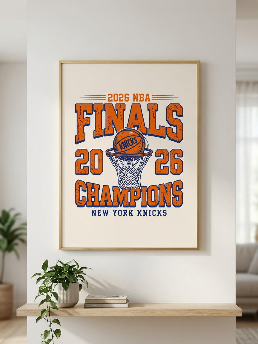 Knicks 2026 Finals Champions Wall Art