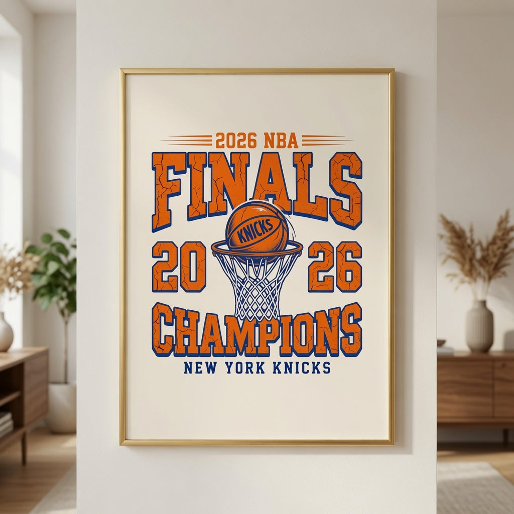 Knicks 2026 Finals Champions Wall Art