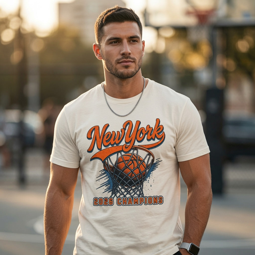 Knicks 2026 Champions Retro Net Tee