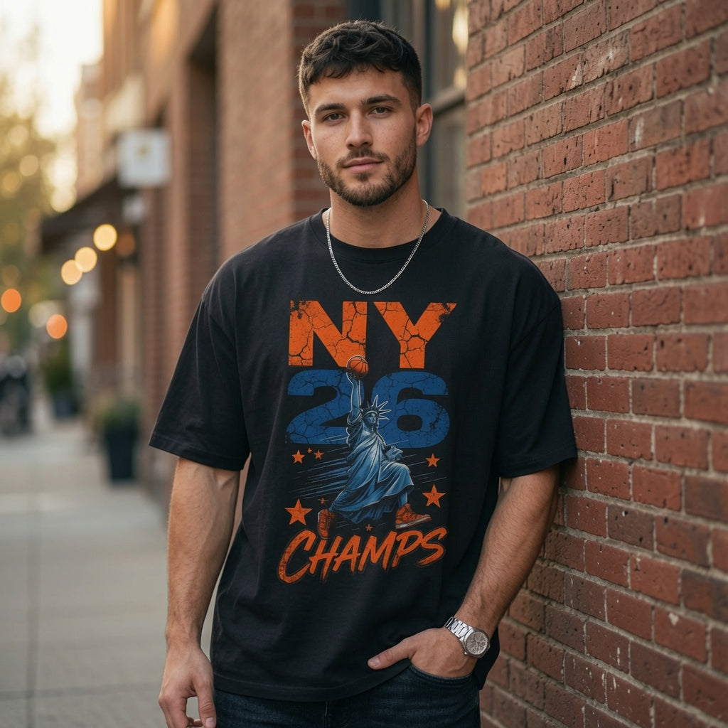 Knicks 2026 Champs Lady Liberty Tee