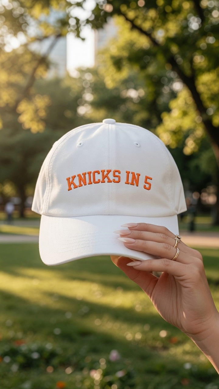 Knicks In 5 Embroidered Dad Cap