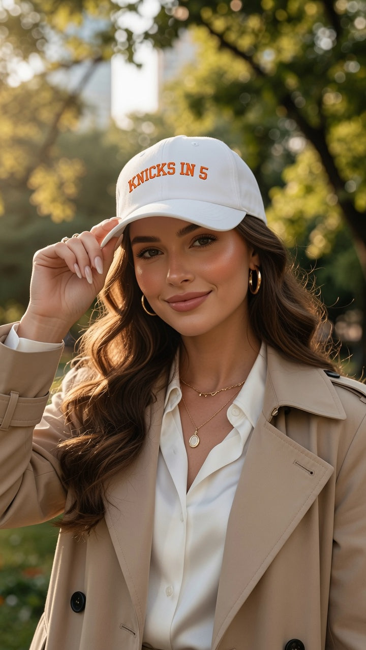 Knicks In 5 Embroidered Dad Cap