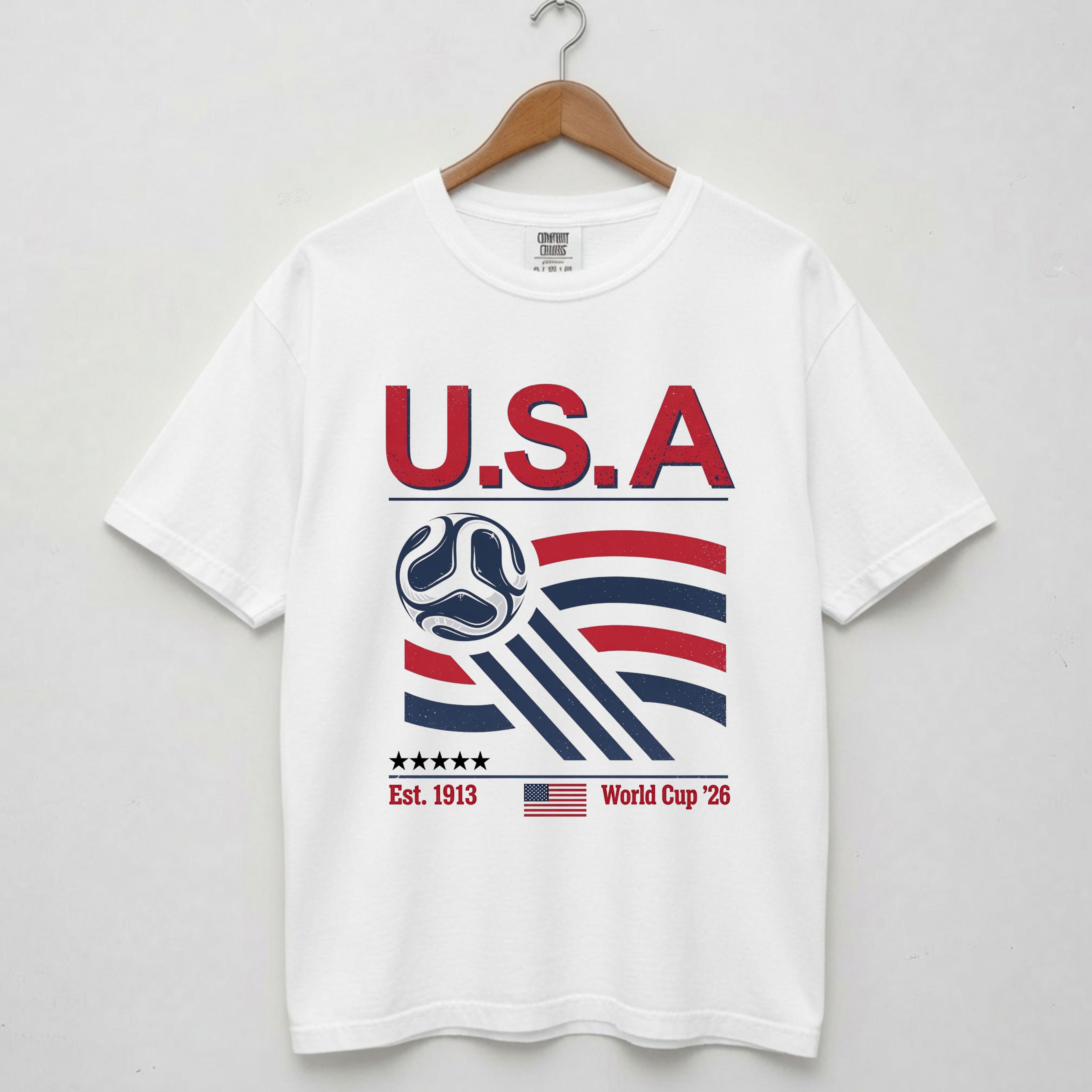 USA Retro Football and World Cup Shirt