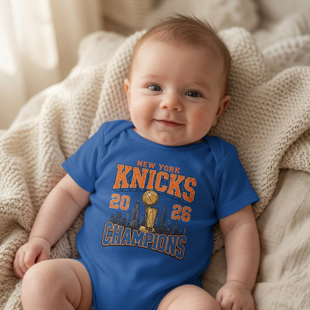 Knicks 2026 Champions with Skyline Baby Bodysuit