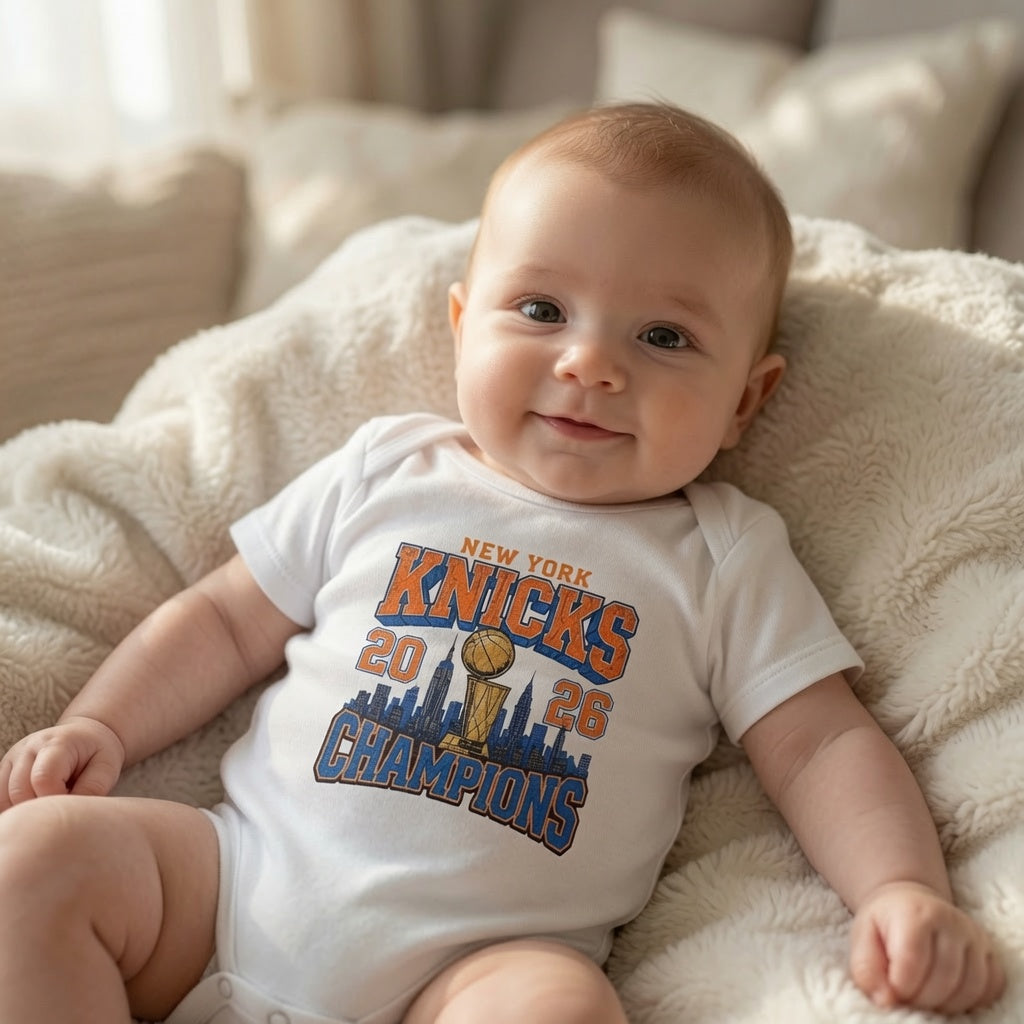 Knicks 2026 Champions with Skyline Baby Bodysuit