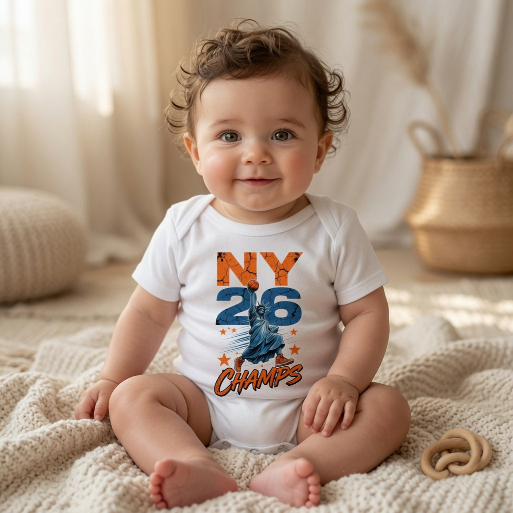NY 26 Champs Lady Liberty Baby Bodysuit