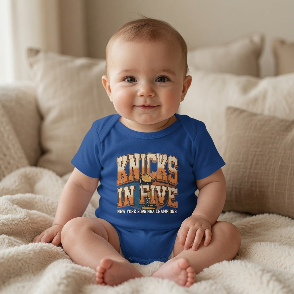 Knicks In Five Baby Bodysuit