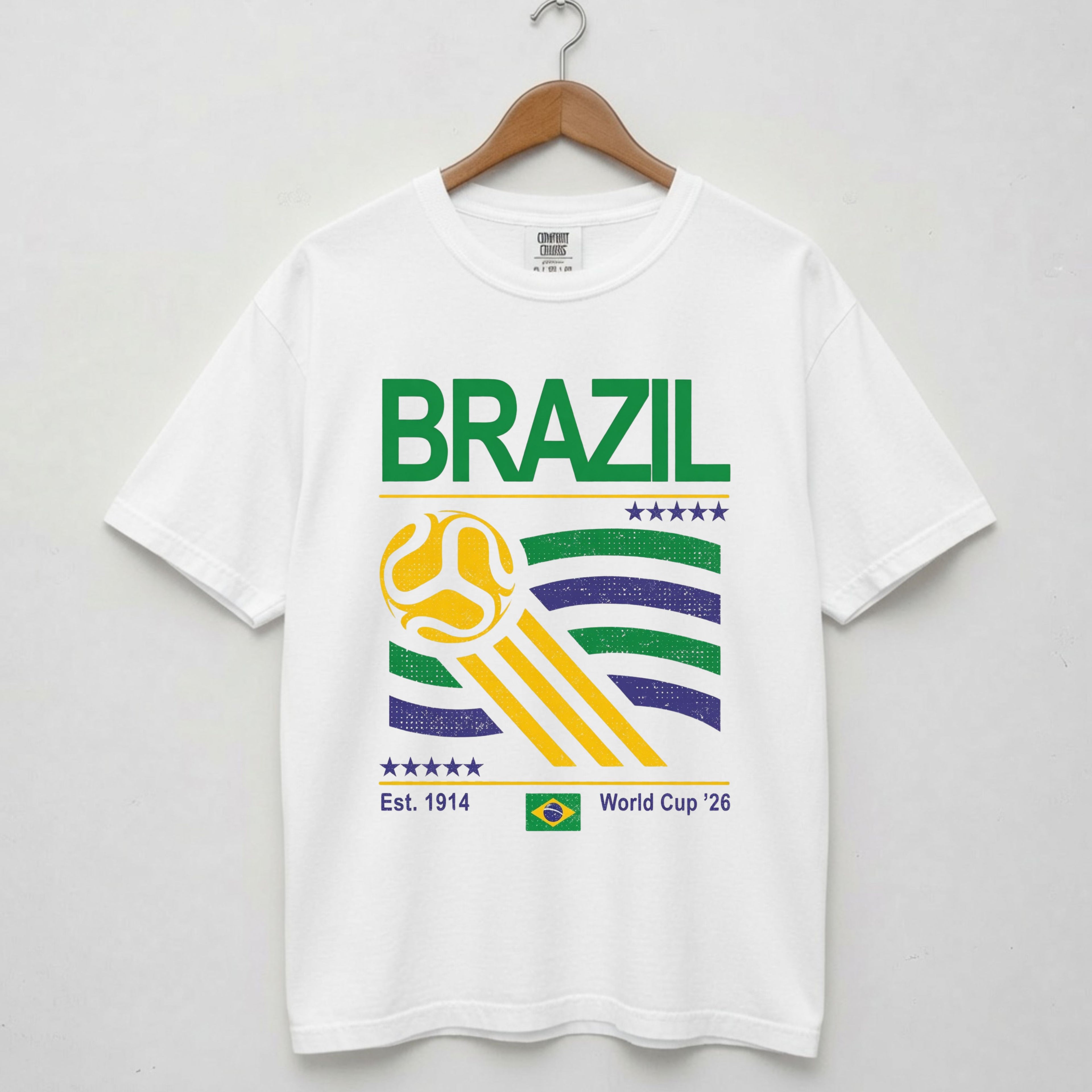 Brazil Retro Football and World Cup Shirt